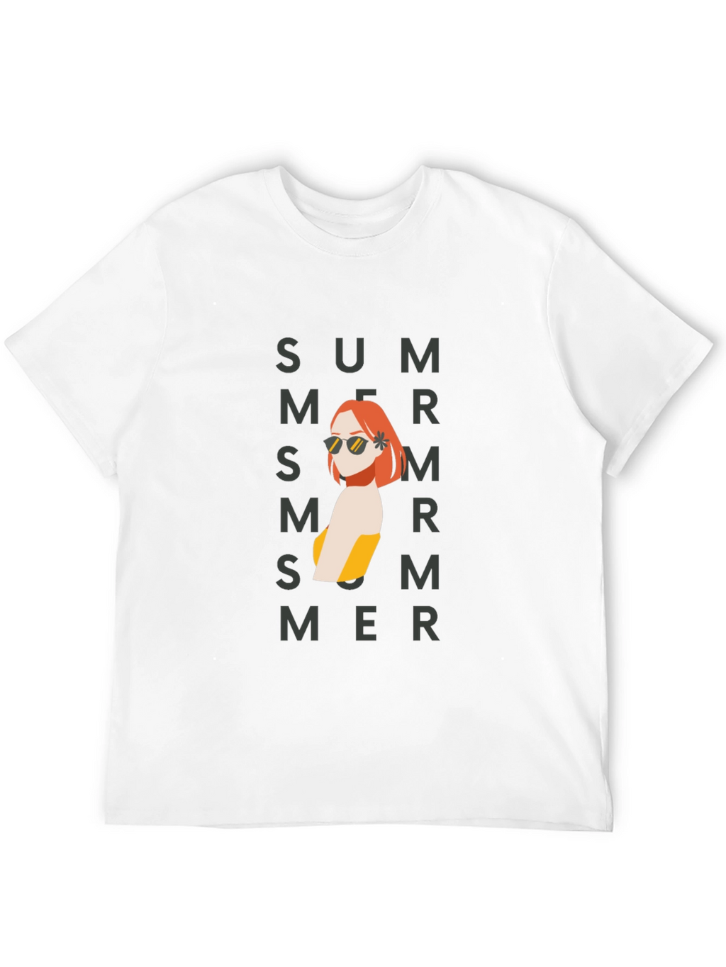 Summer Vibes Black Graphic T-Shirt