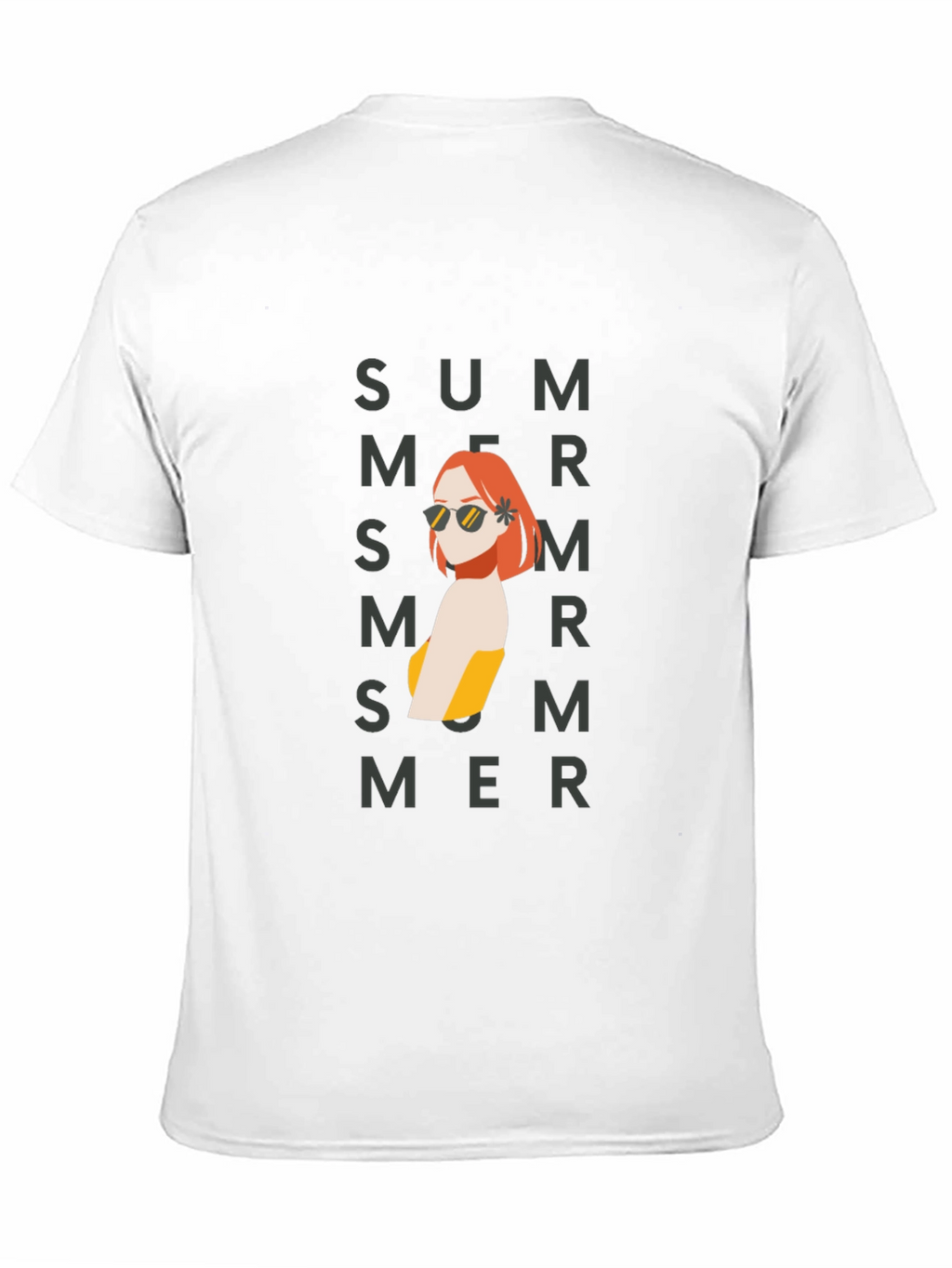 Summer Vibes Black Graphic T-Shirt