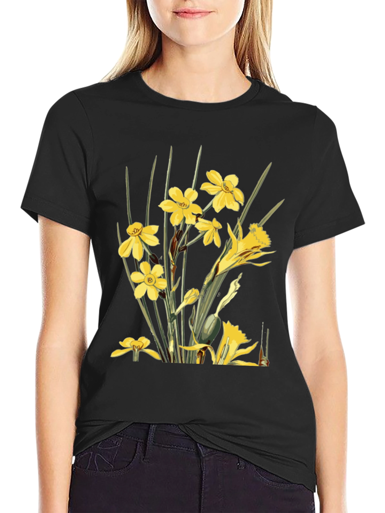 Daffodil Graphic Print T-Shirt