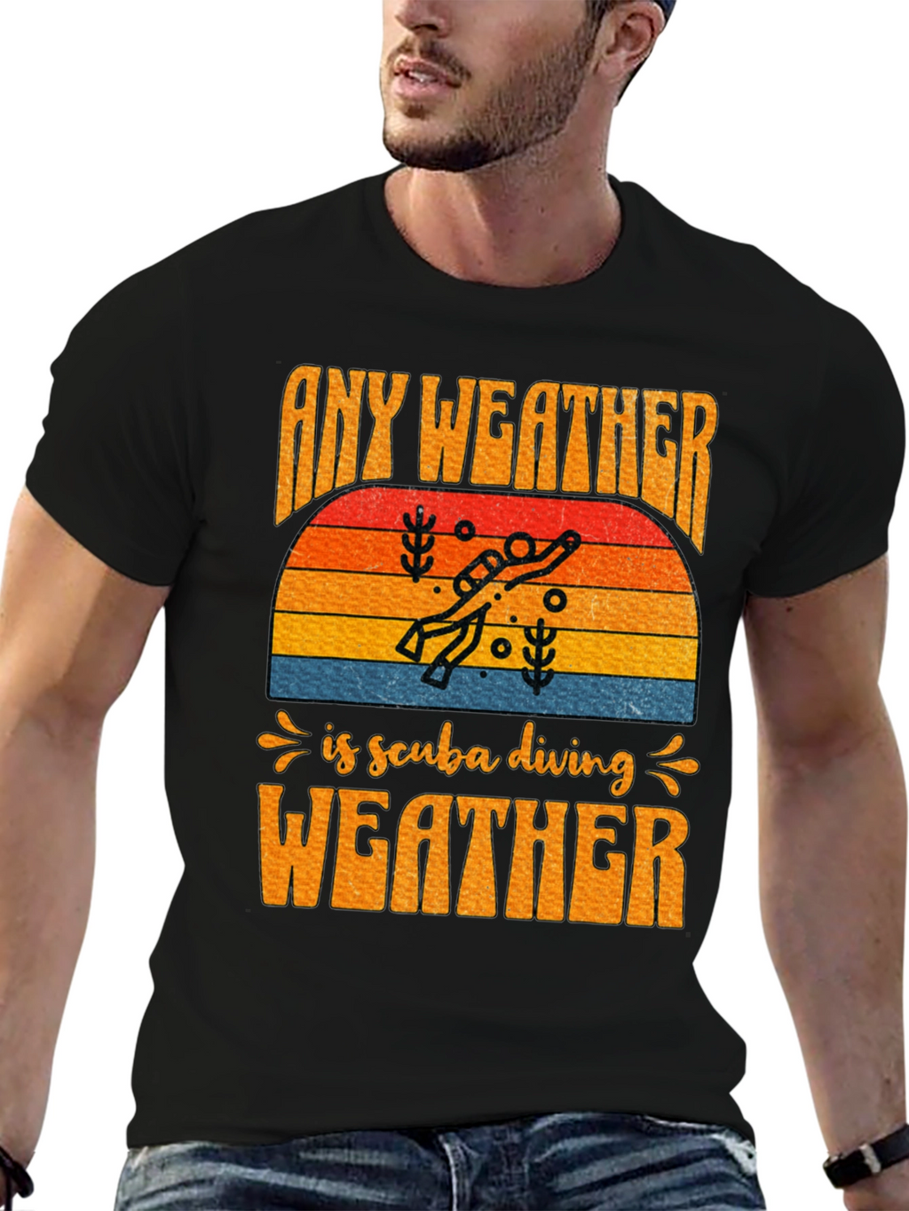 Any Weather is Scuba Diving Weather T-Shirt
