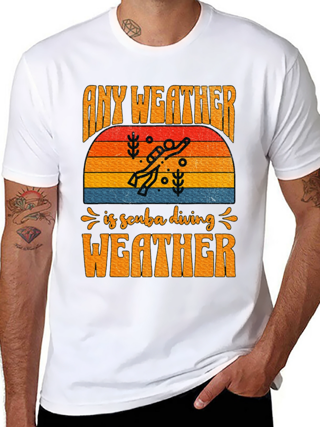 Any Weather is Scuba Diving Weather T-Shirt