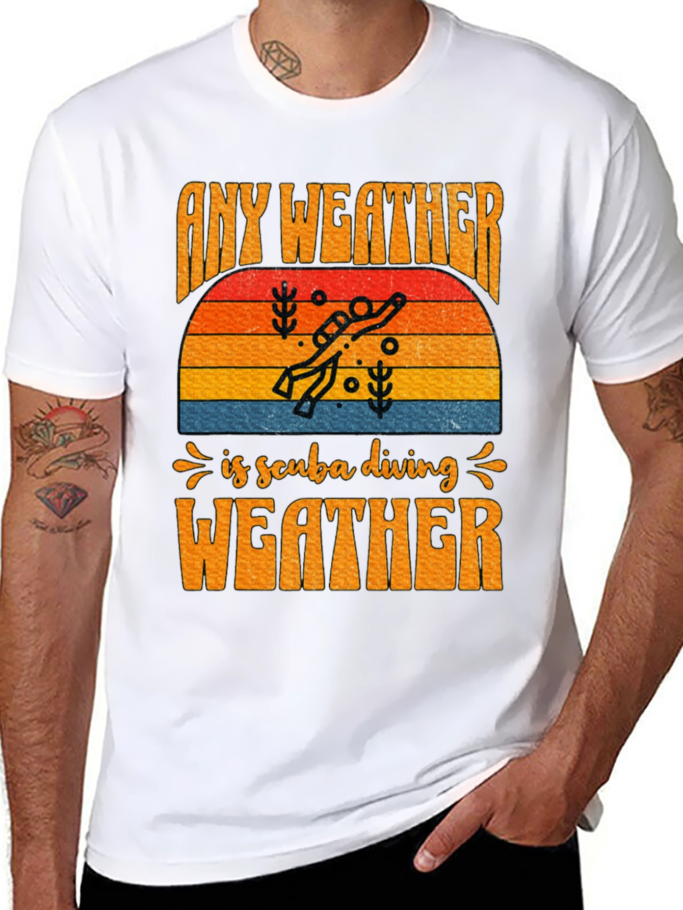 Any Weather is Scuba Diving Weather T-Shirt