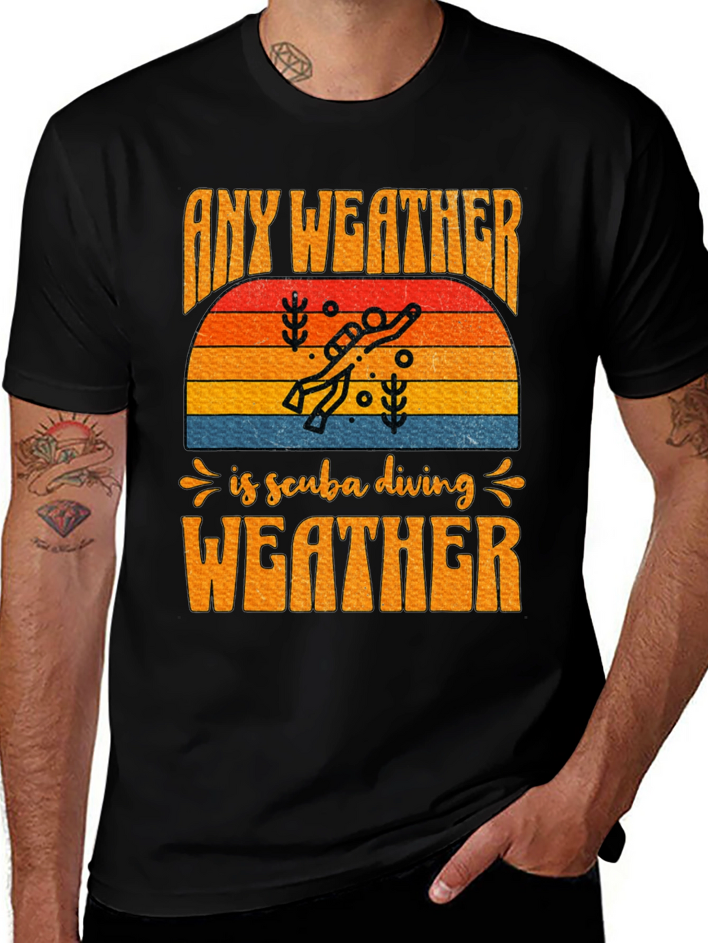 Any Weather is Scuba Diving Weather T-Shirt
