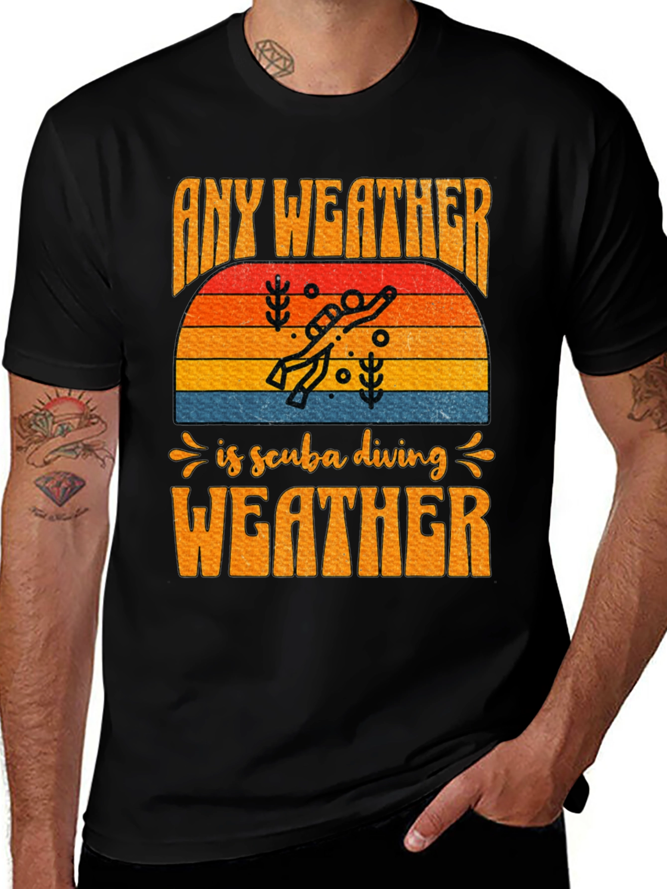 Any Weather is Scuba Diving Weather T-Shirt