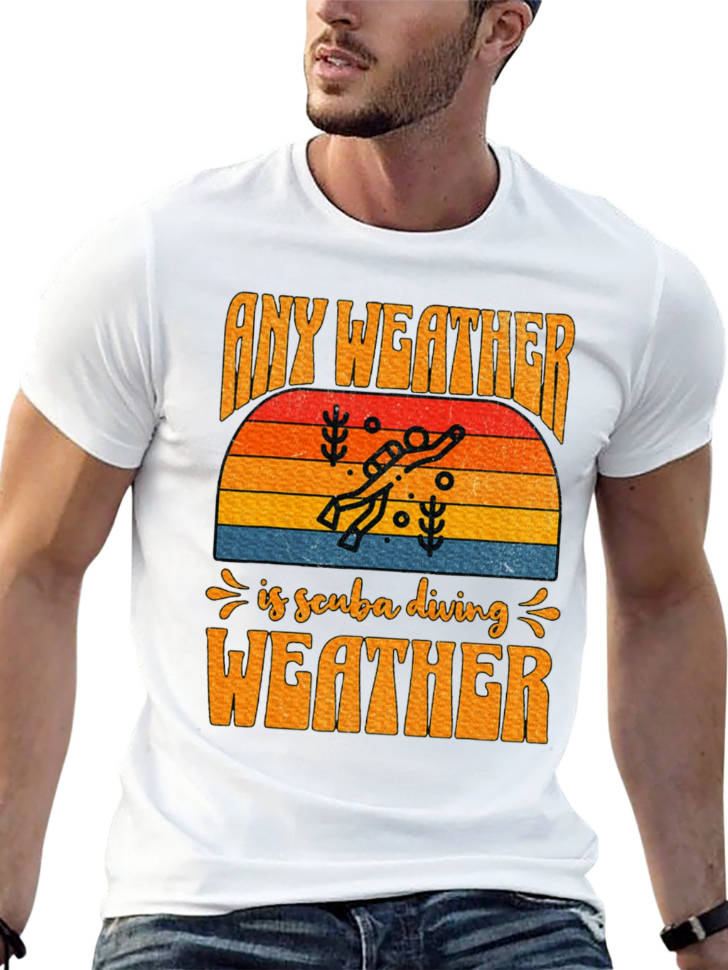 Any Weather is Scuba Diving Weather T-Shirt