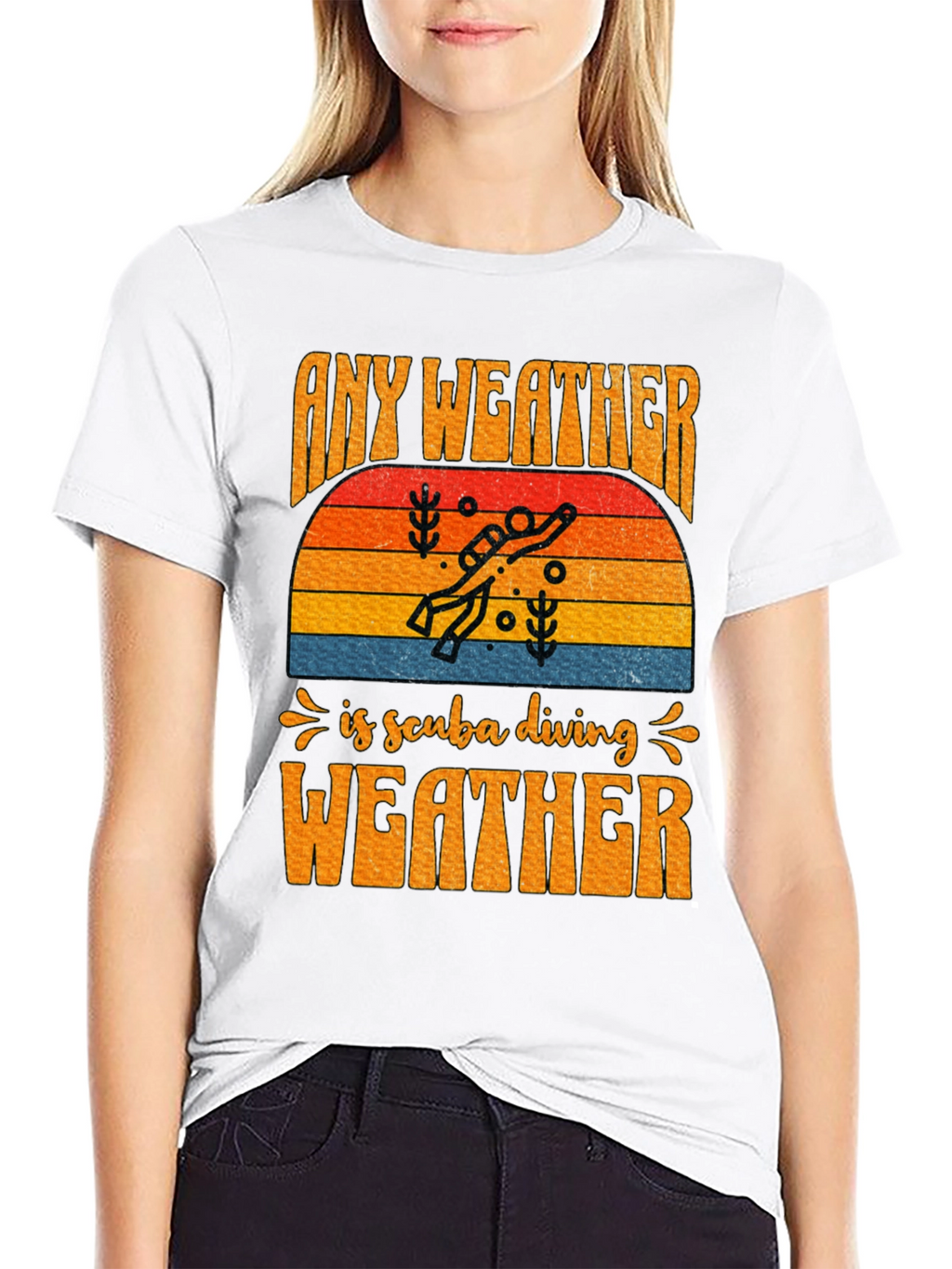 Any Weather is Scuba Diving Weather T-Shirt