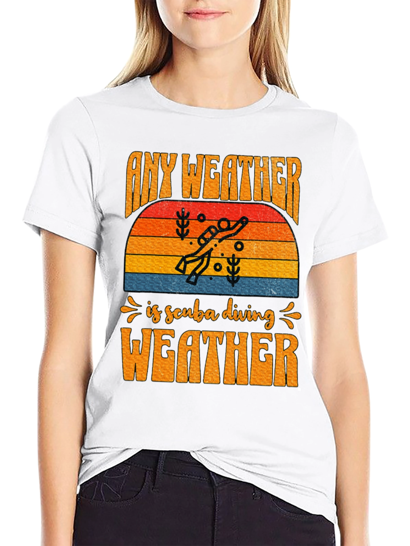 Any Weather is Scuba Diving Weather T-Shirt