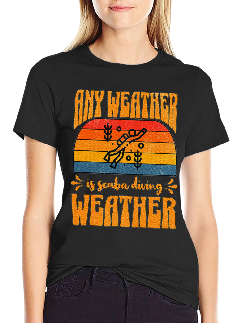 Any Weather is Scuba Diving Weather T-Shirt