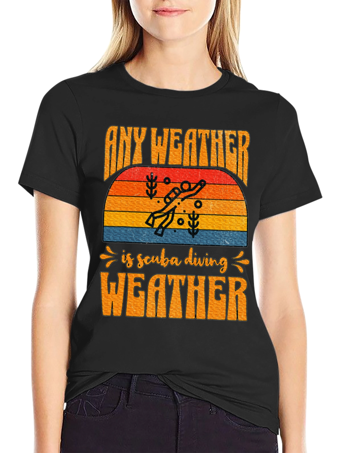 Any Weather is Scuba Diving Weather T-Shirt
