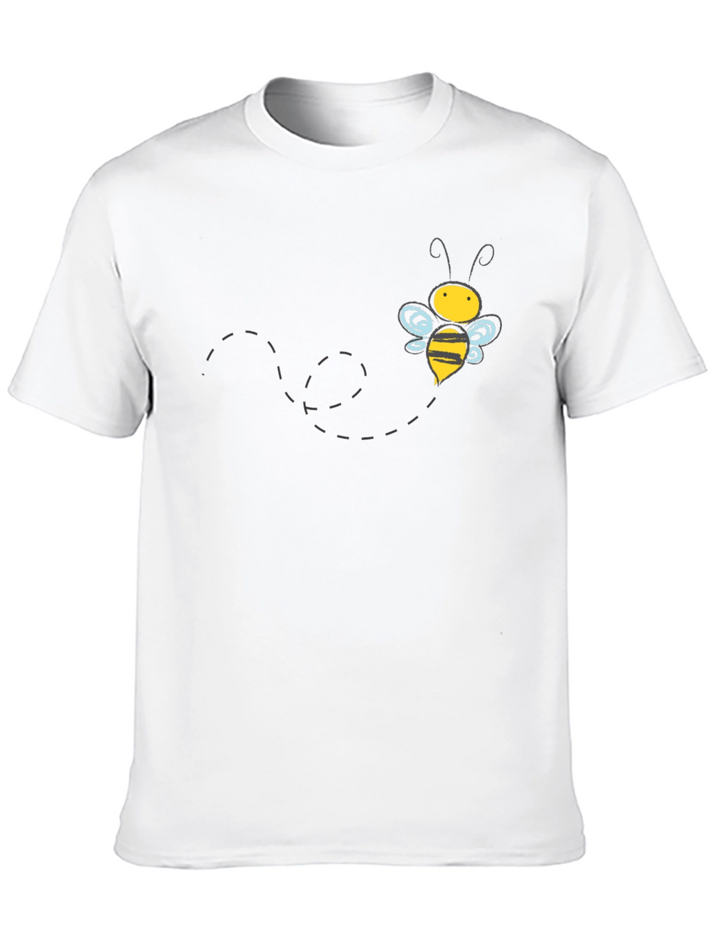 Mens Black Bee Graphic T-Shirt