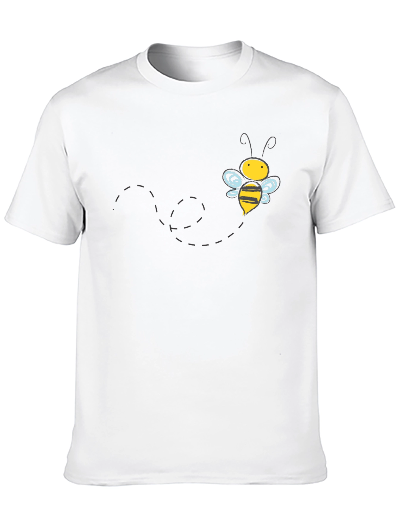 Mens Black Bee Graphic T-Shirt