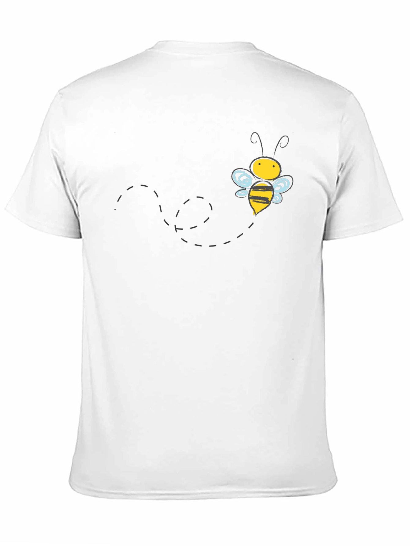 Mens Black Bee Graphic T-Shirt