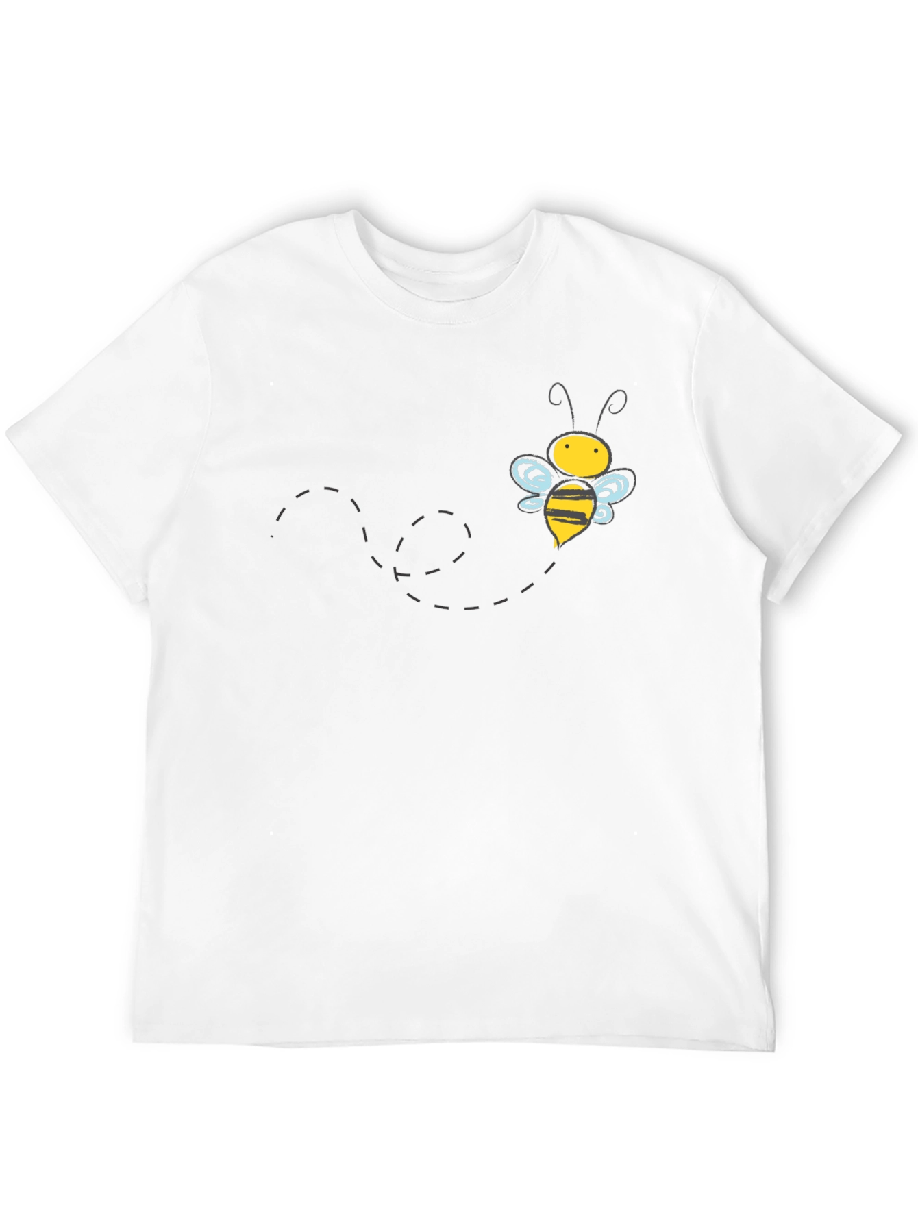 Mens Black Bee Graphic T-Shirt