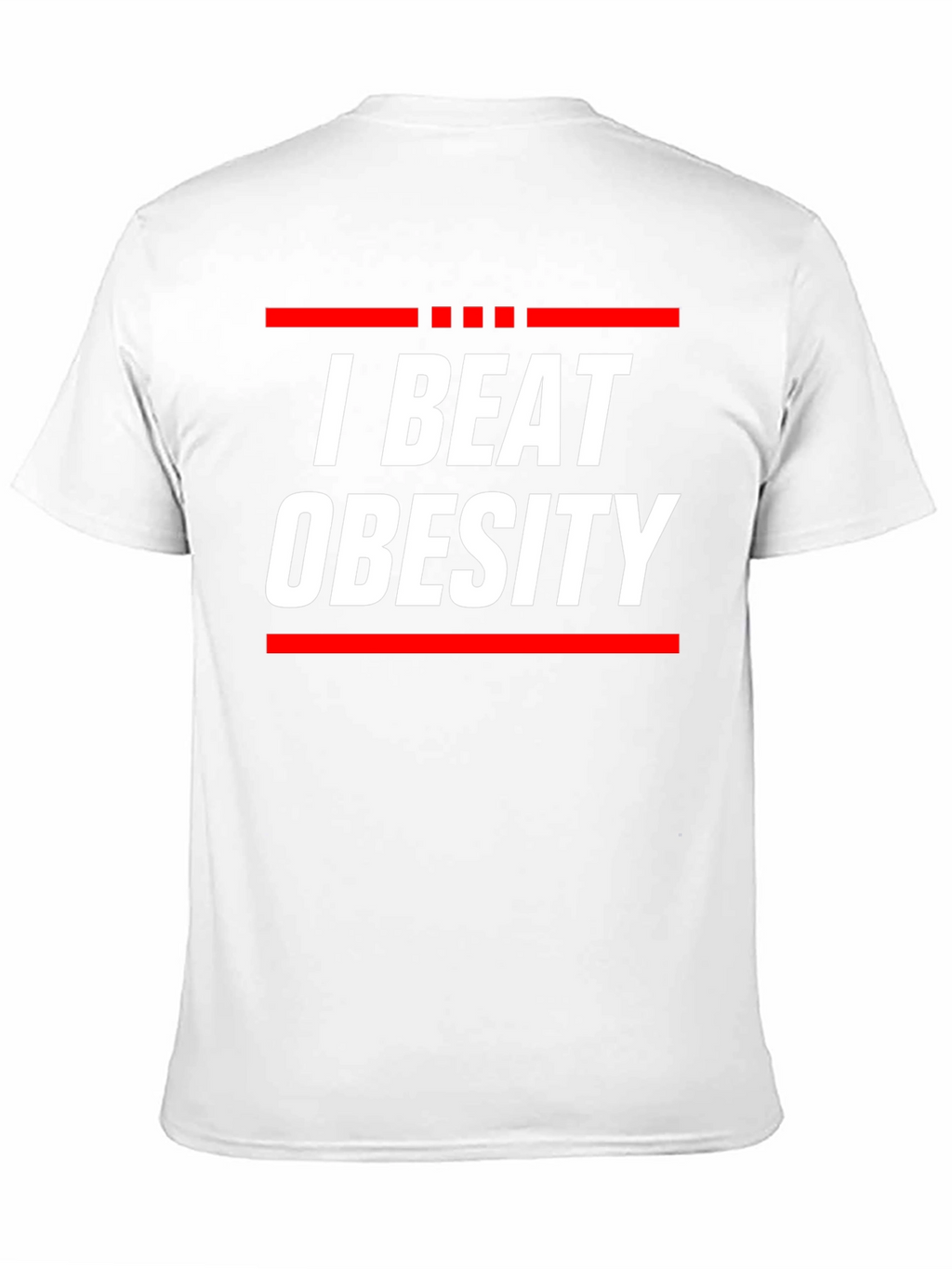 I Beat Obesity Graphic T-Shirt