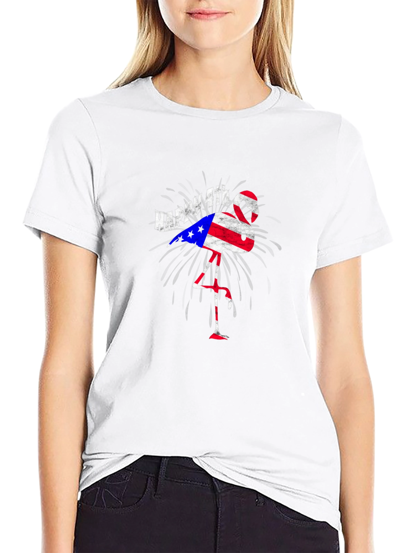 Happy 4th Flamingo T-Shirt