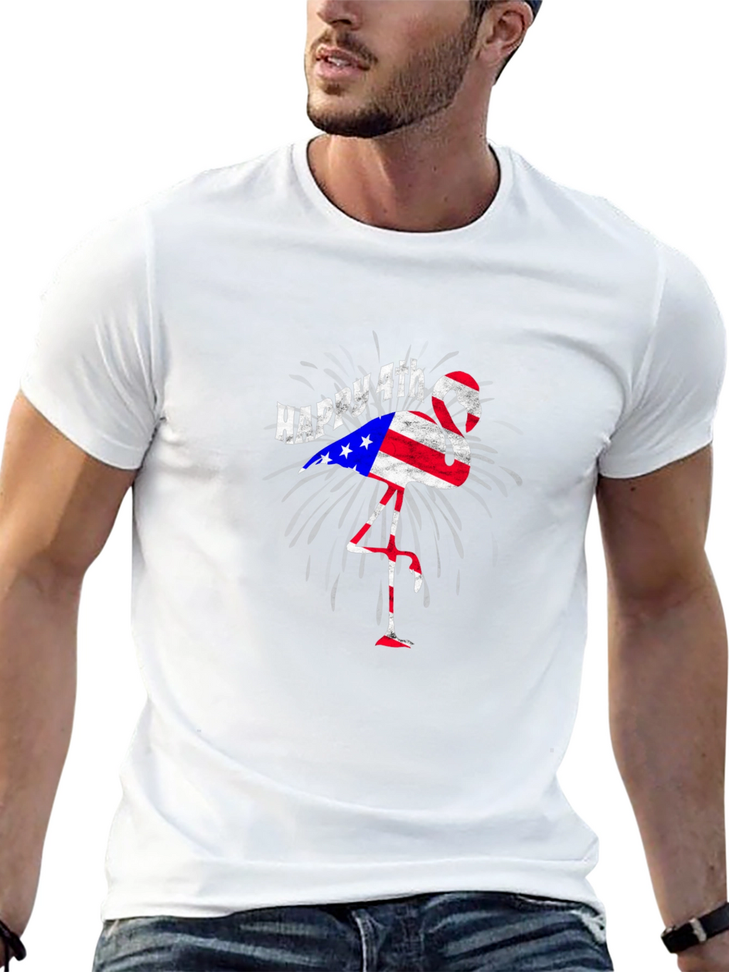 Happy 4th Flamingo T-Shirt