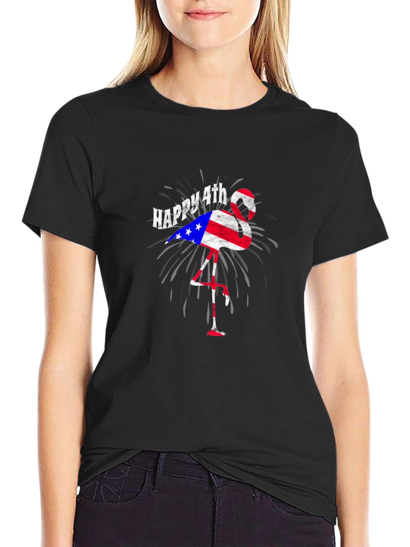 Happy 4th Flamingo T-Shirt