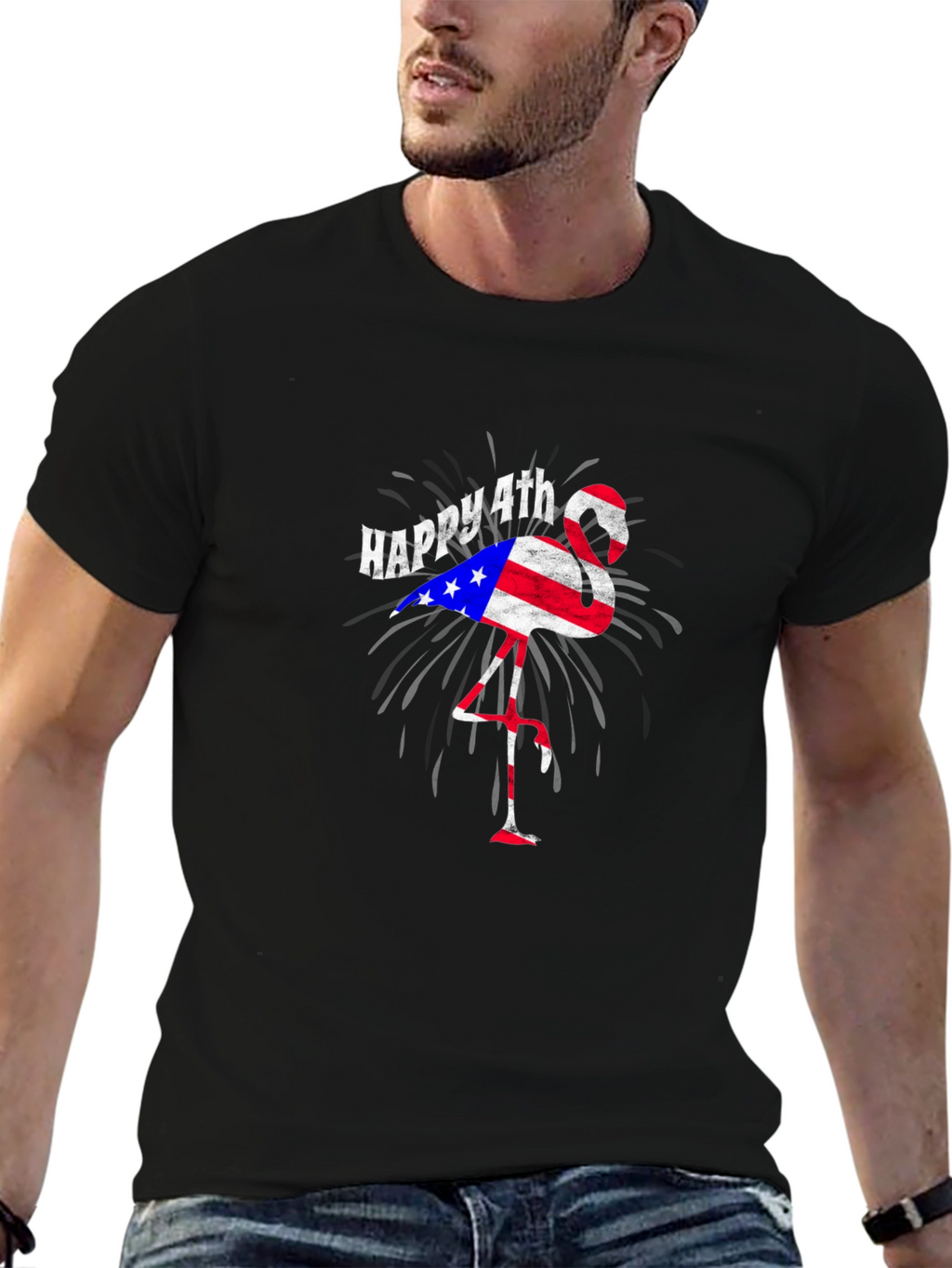 Happy 4th Flamingo T-Shirt