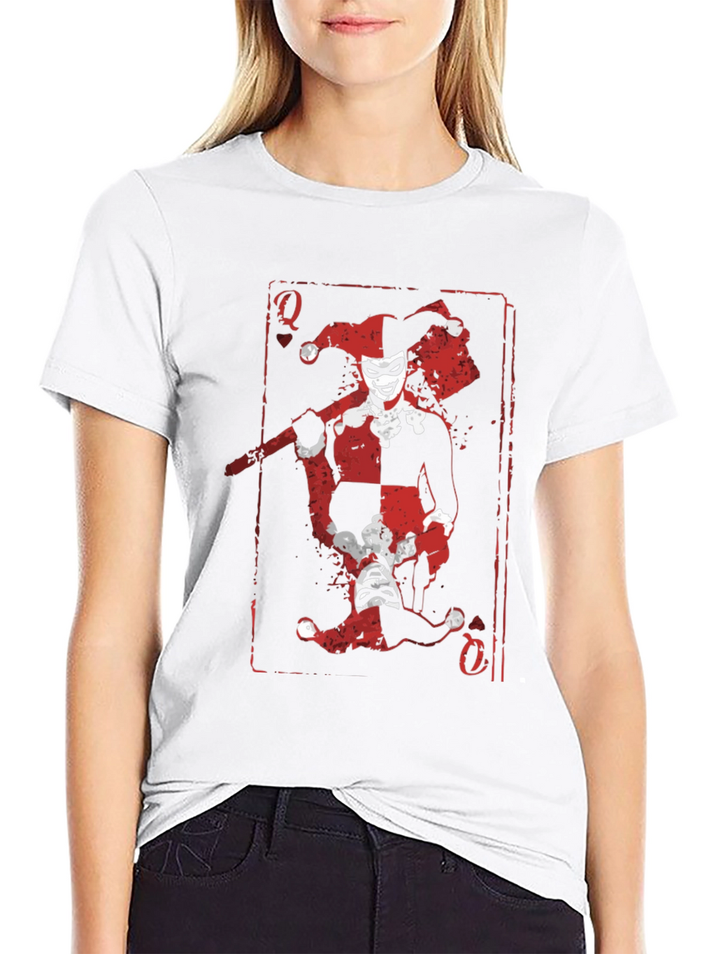Harley Quinn Card T-Shirt - Black