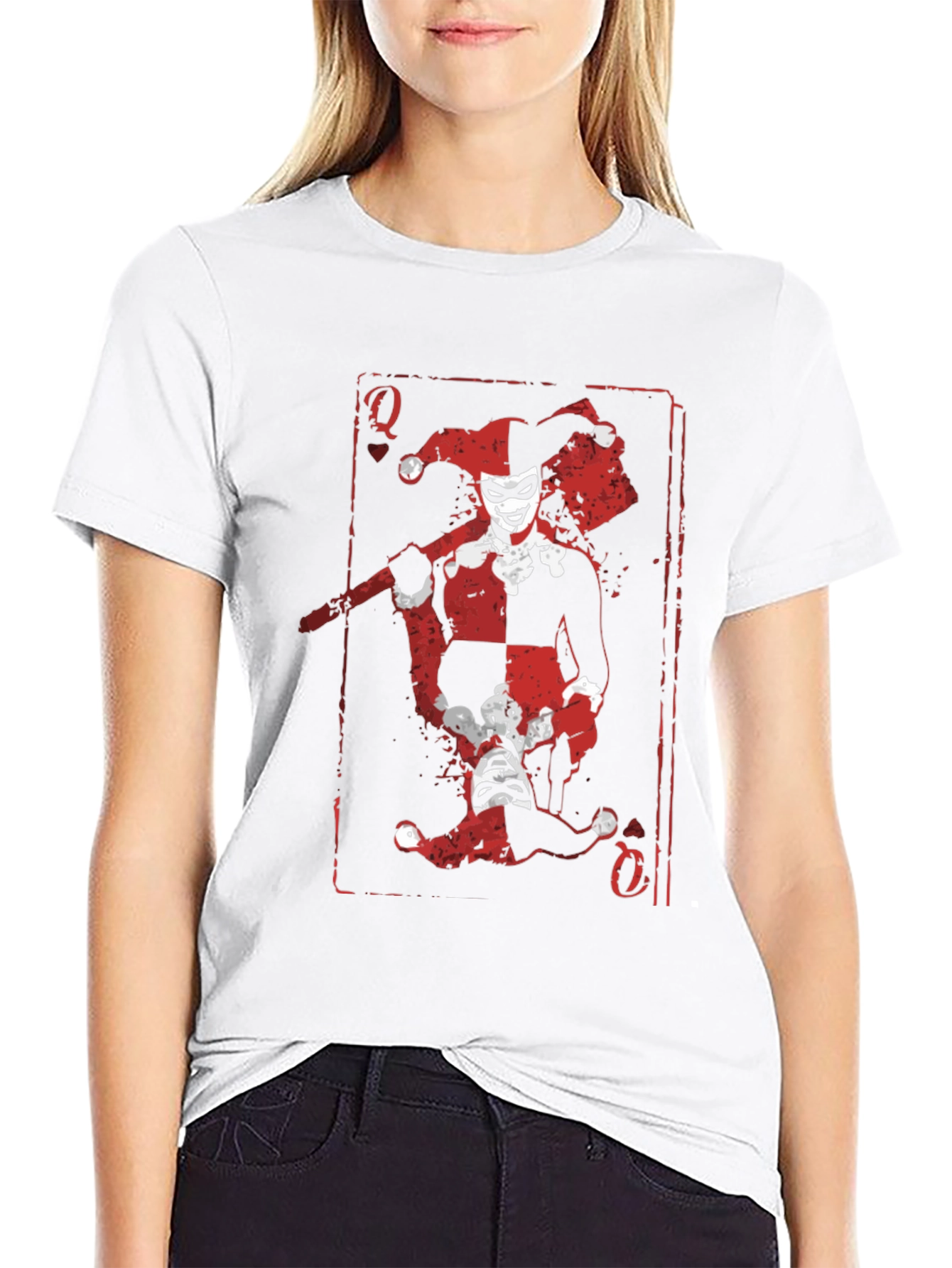 Harley Quinn Card T-Shirt - Black