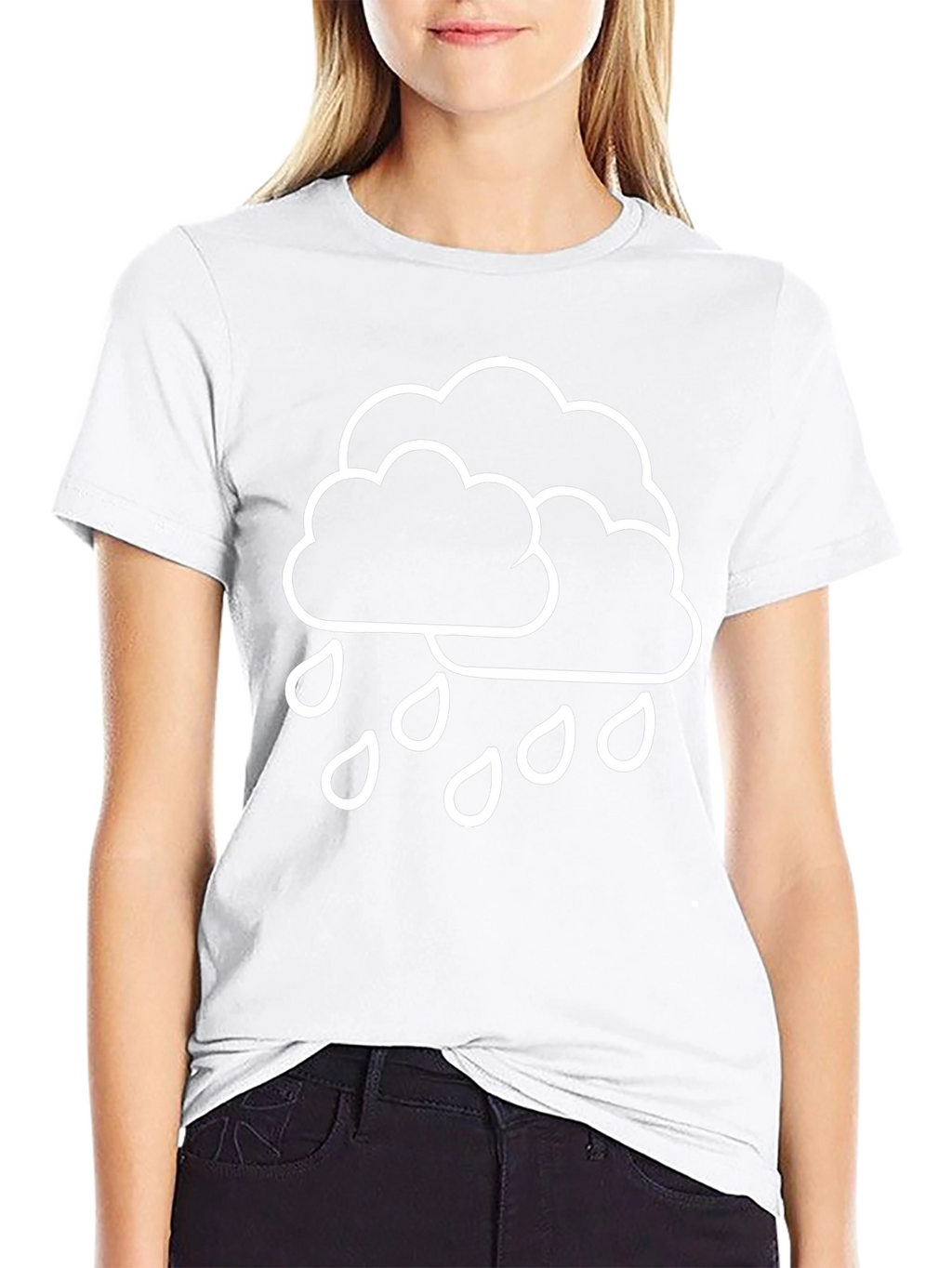 Rain Cloud T-Shirt - Black Weather Graphic Tee