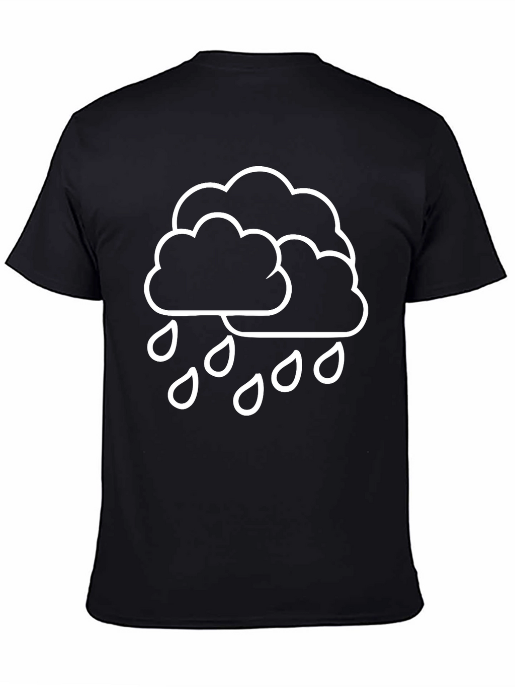 Rain Cloud T-Shirt - Black Weather Graphic Tee