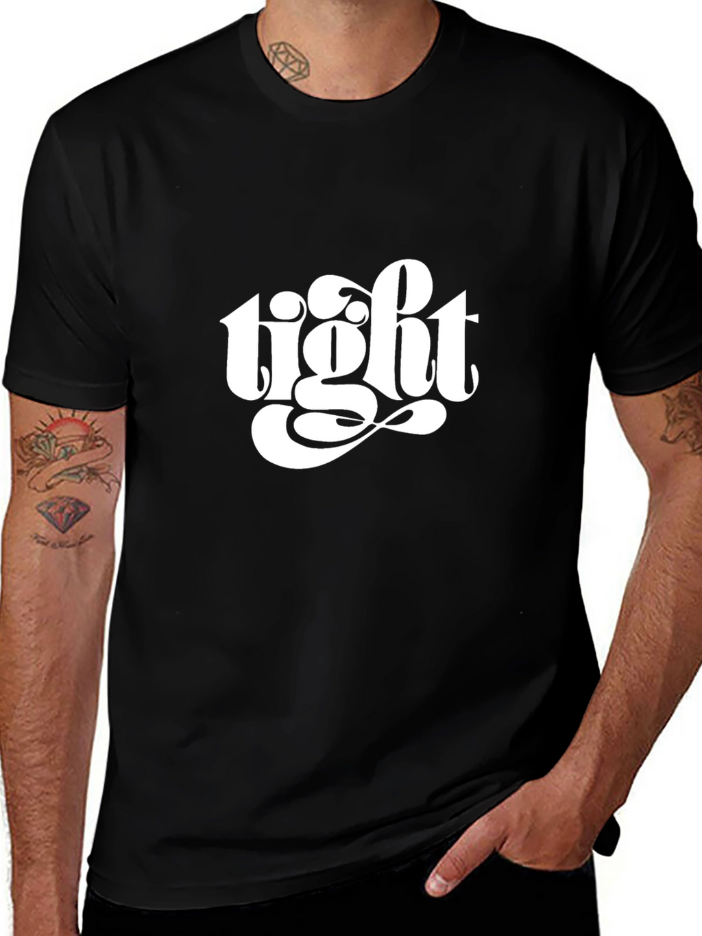 Tight Graphic Black T-Shirt