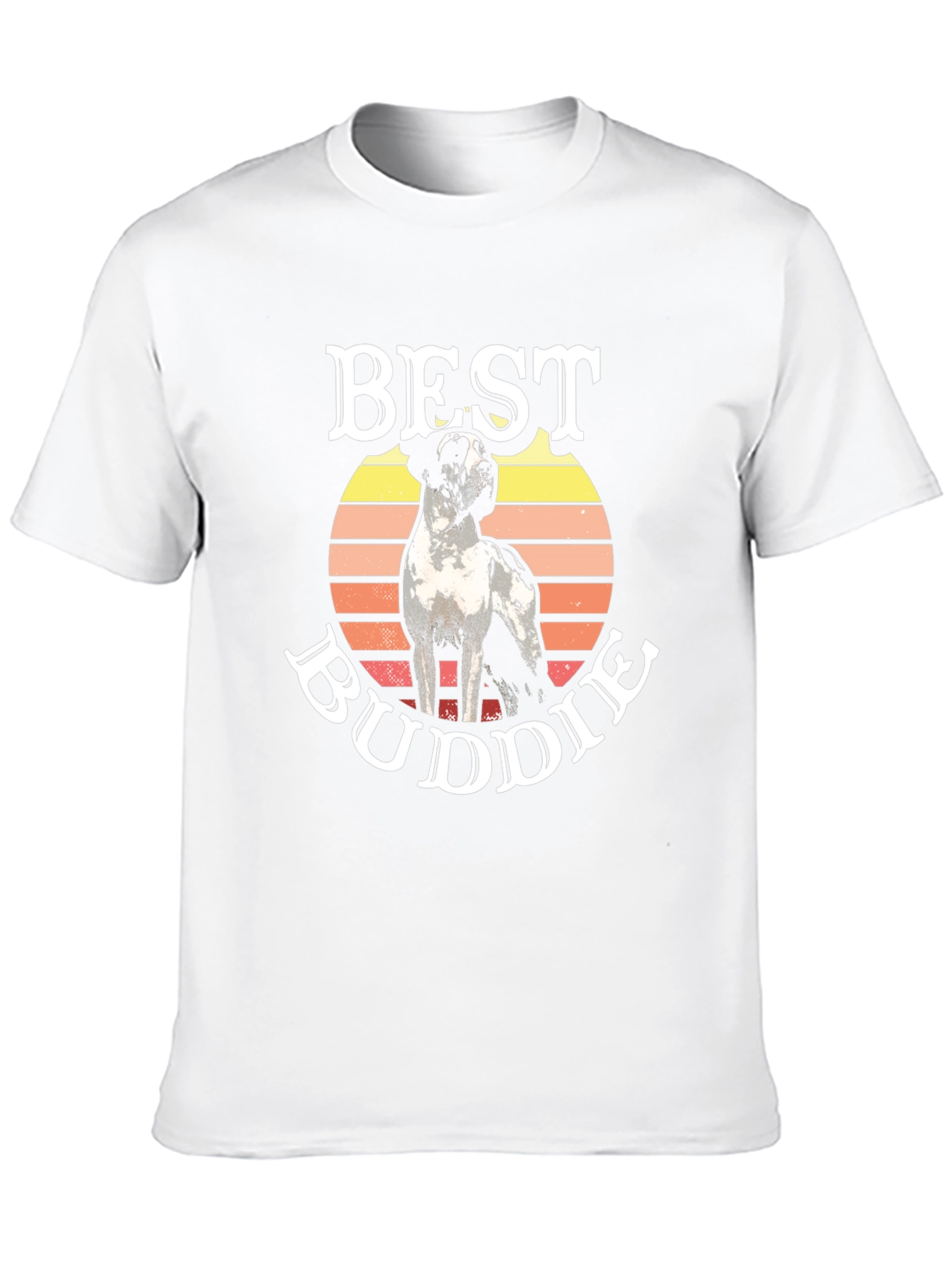 Best Buddie Dog Graphic T-Shirt