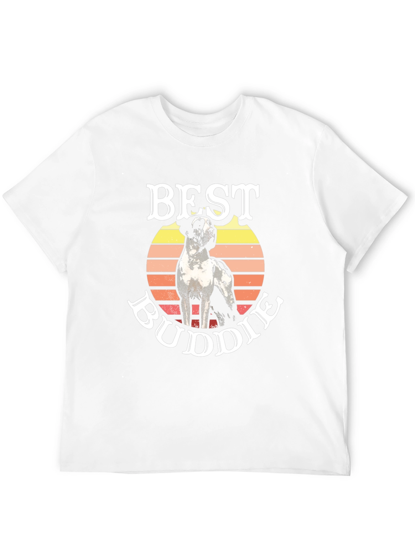 Best Buddie Dog Graphic T-Shirt