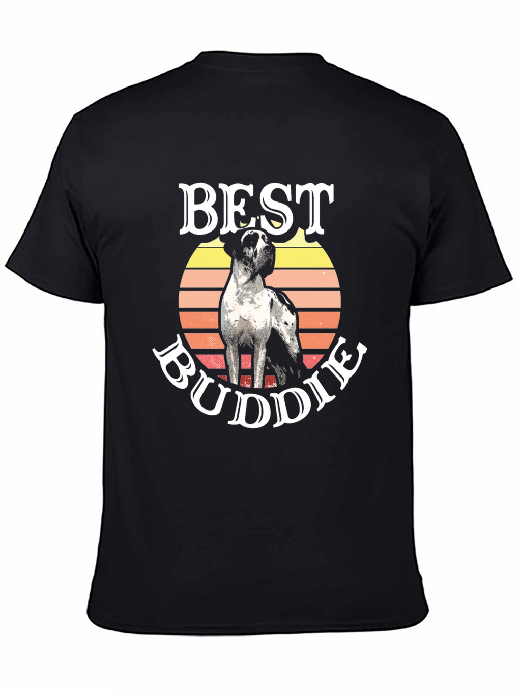 Best Buddie Dog Graphic T-Shirt