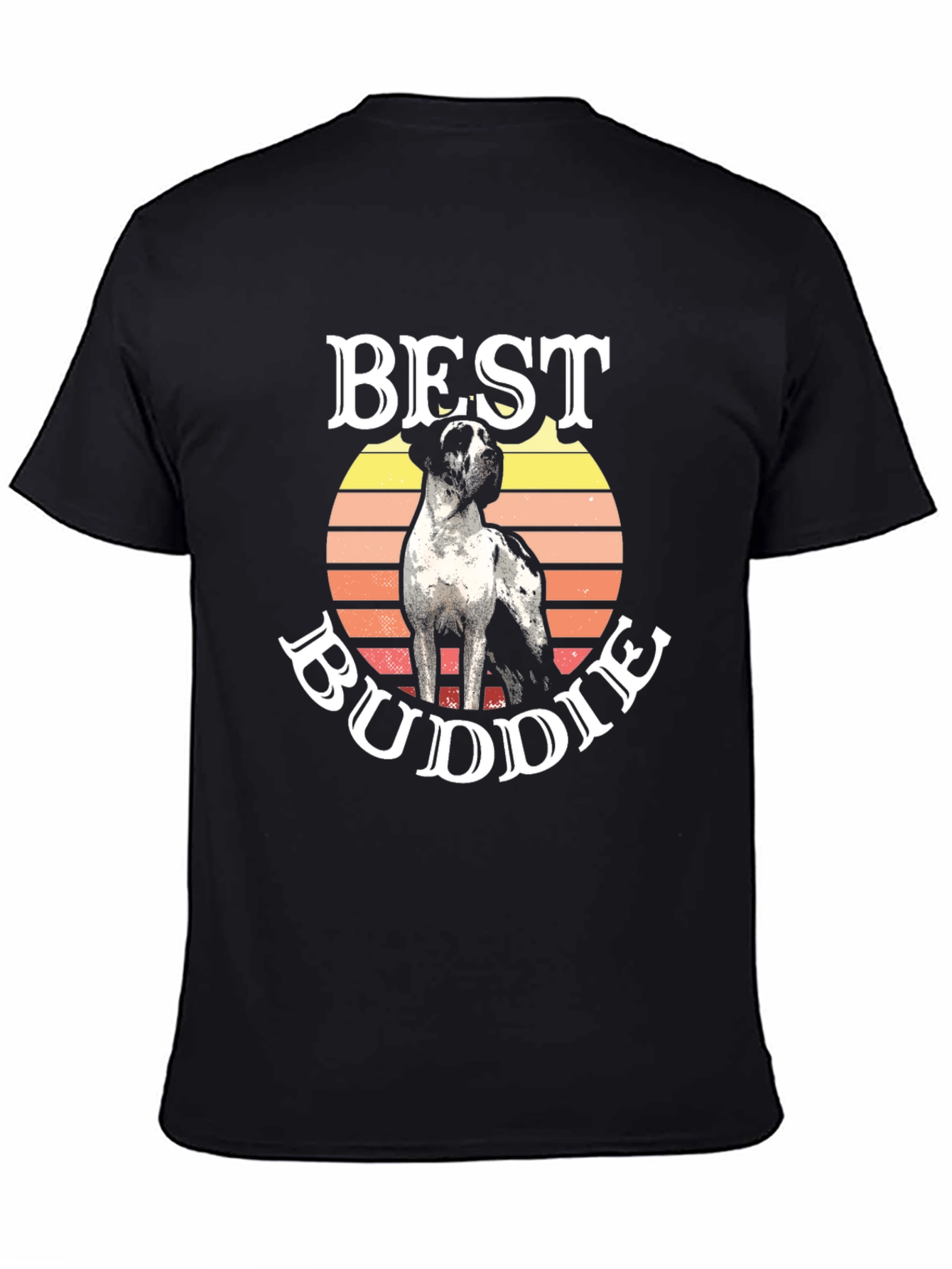 Best Buddie Dog Graphic T-Shirt