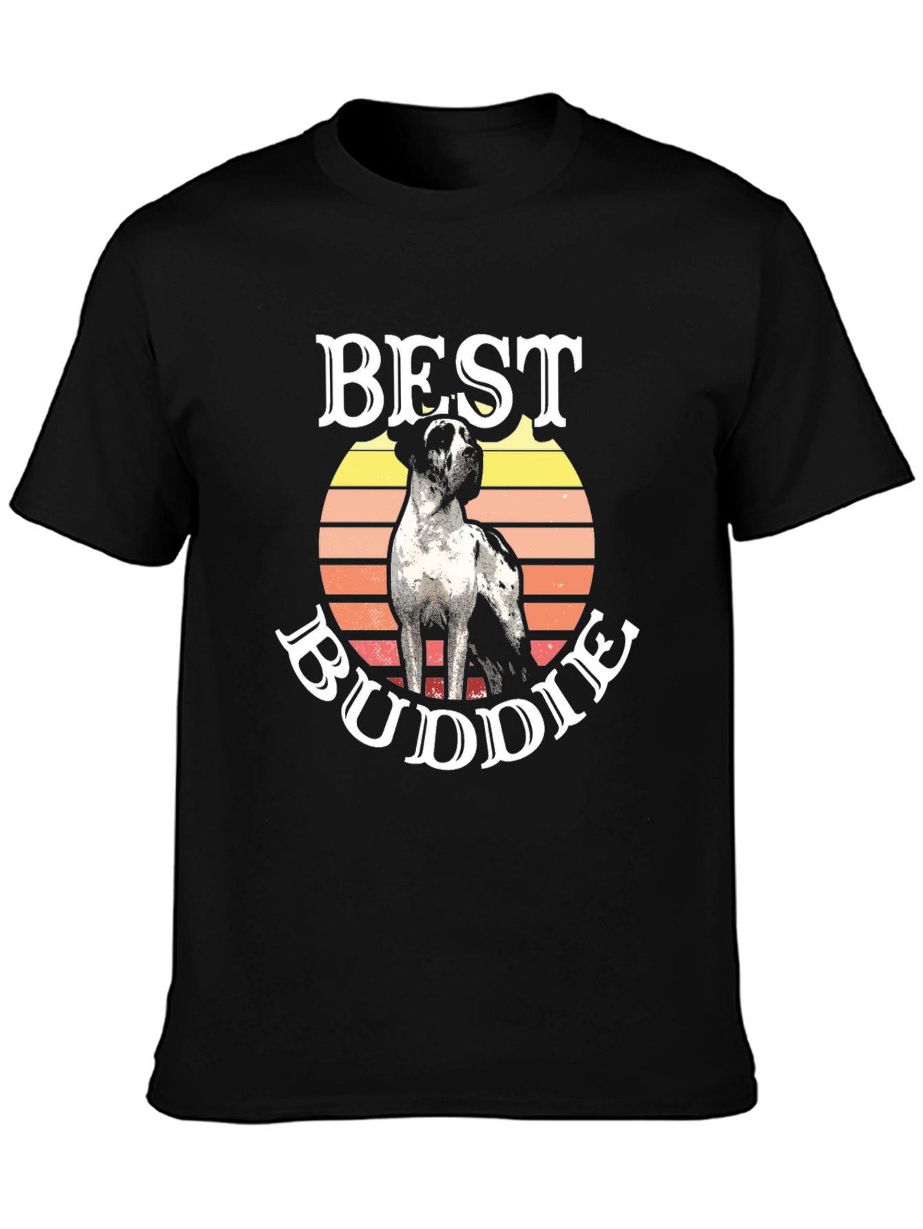 Best Buddie Dog Graphic T-Shirt