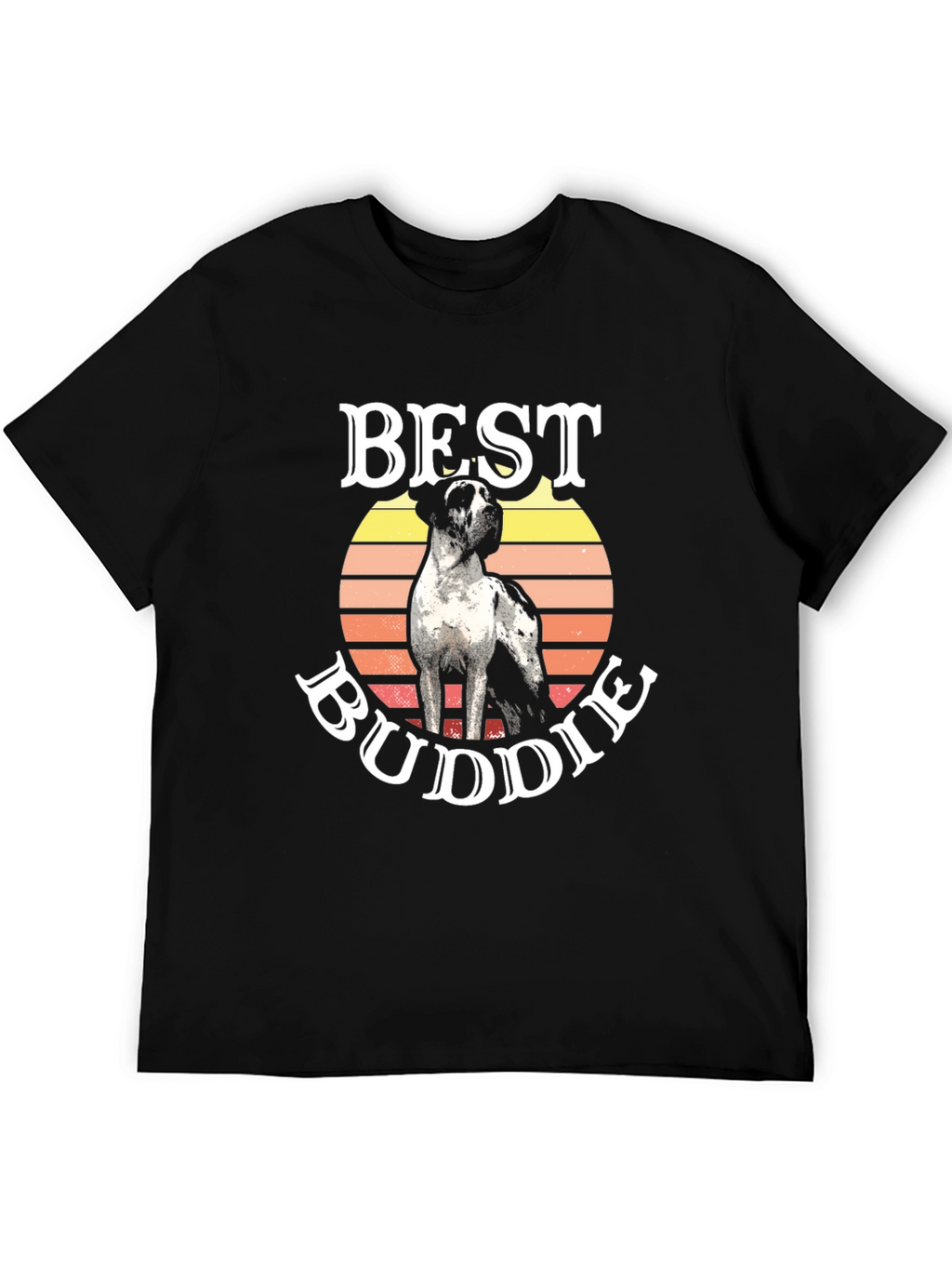 Best Buddie Dog Graphic T-Shirt