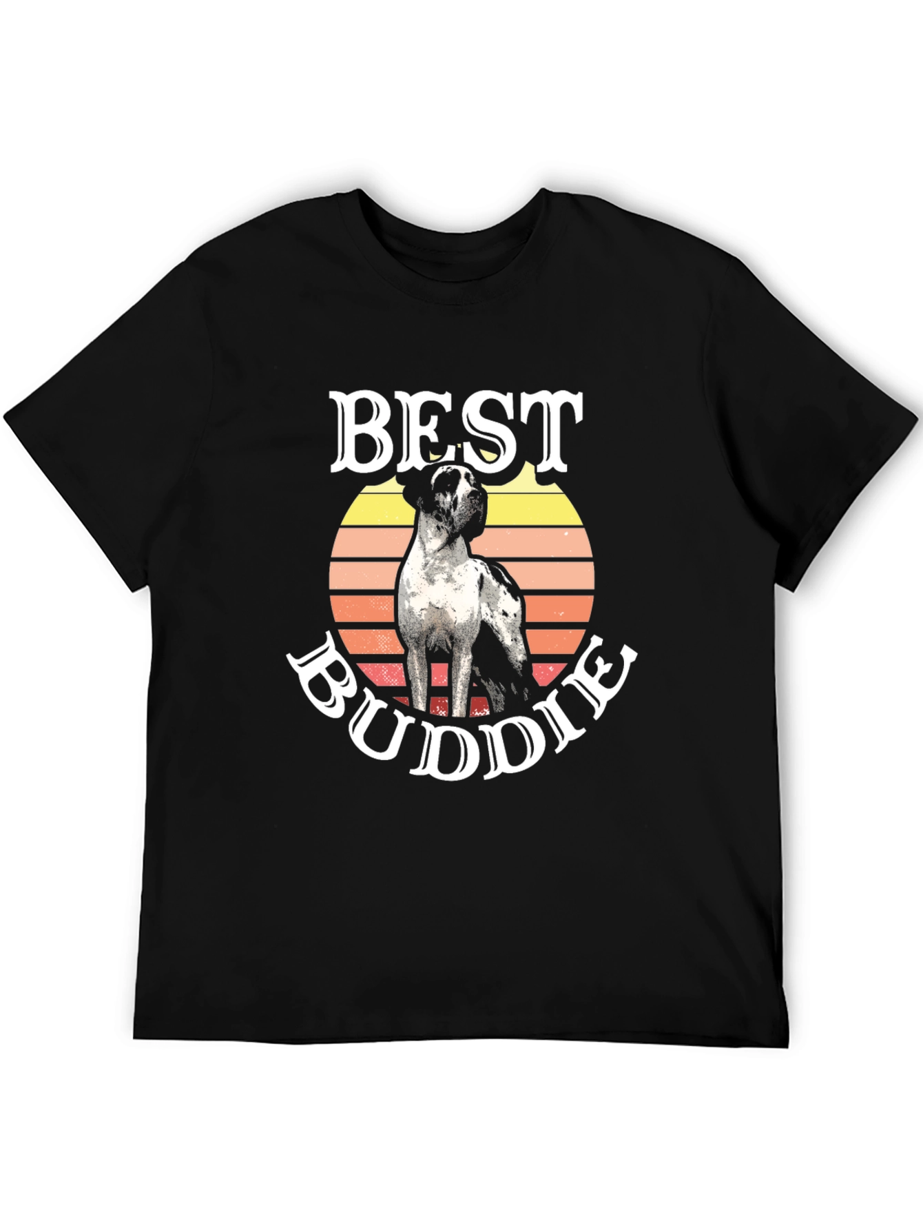 Best Buddie Dog Graphic T-Shirt