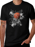 Basketball Splash Graphic T-Shirt