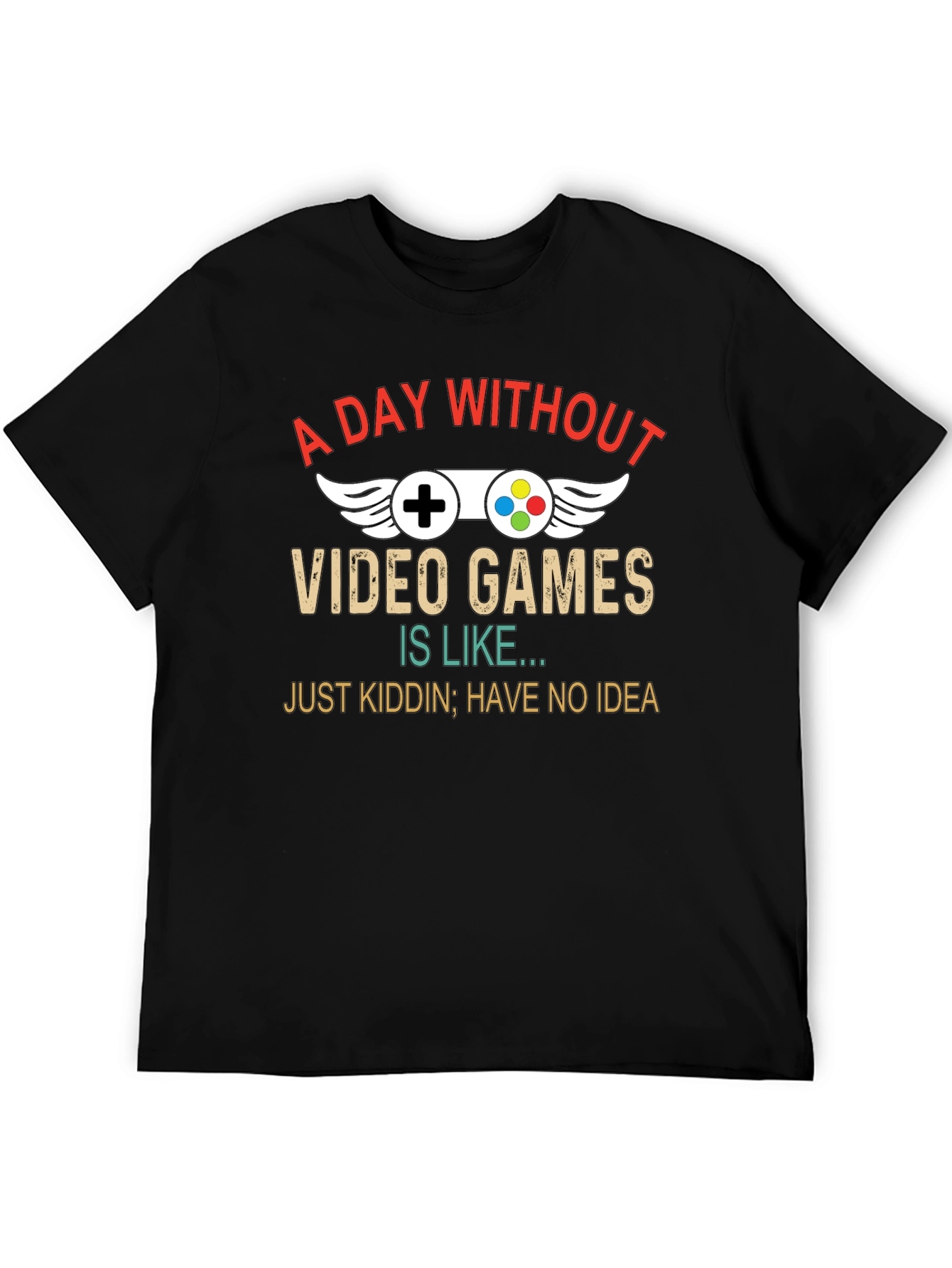 Funny Gamer T-Shirt - A Day Without Video Games