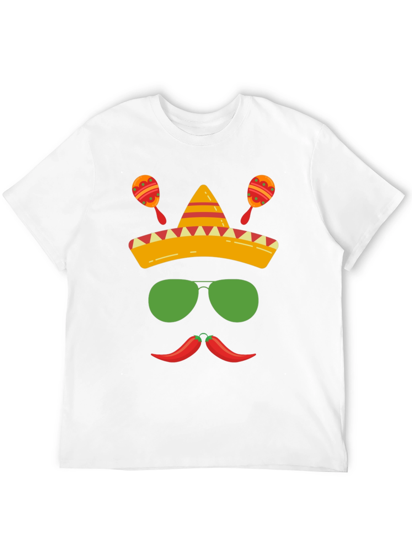 Cinco de Mayo Graphic Tee - Sombrero & Peppers