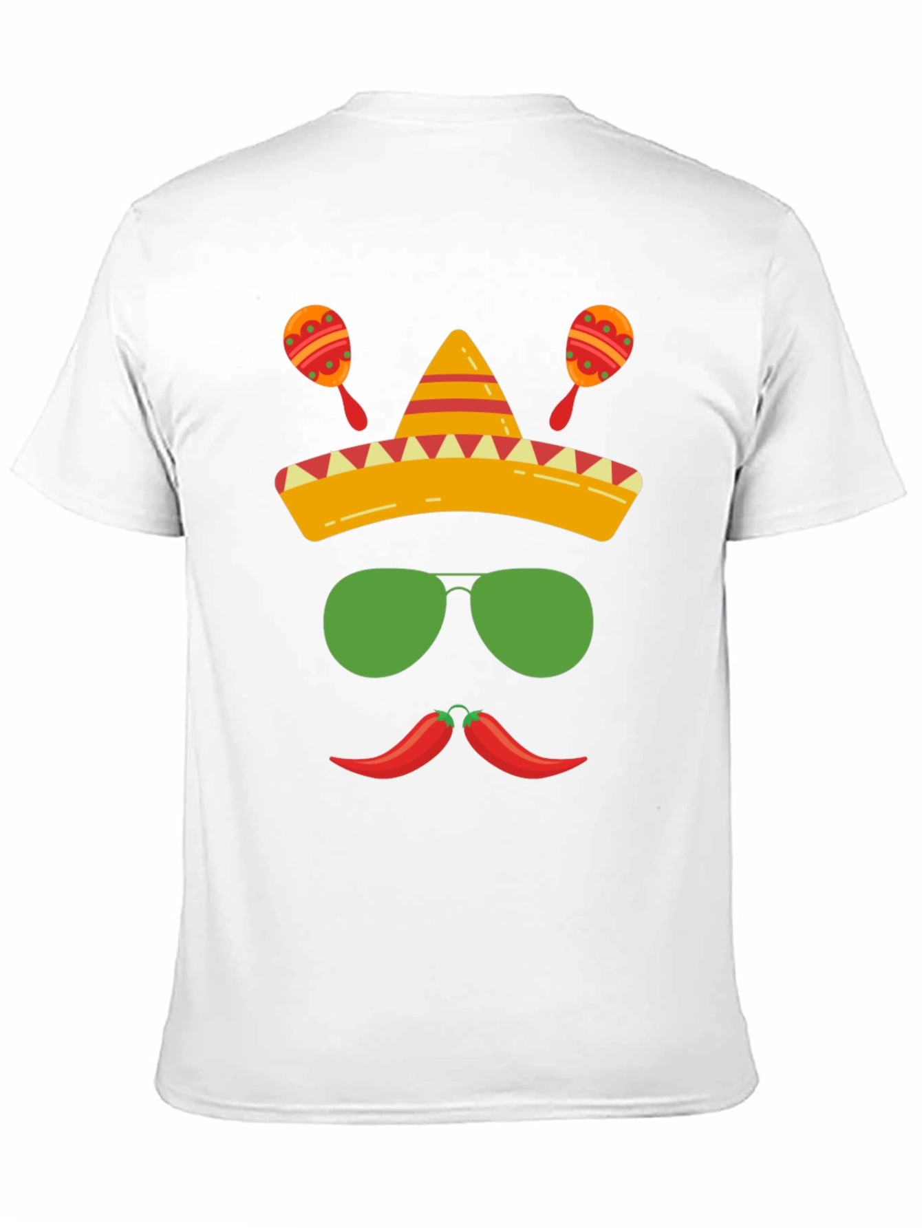 Cinco de Mayo Graphic Tee - Sombrero & Peppers