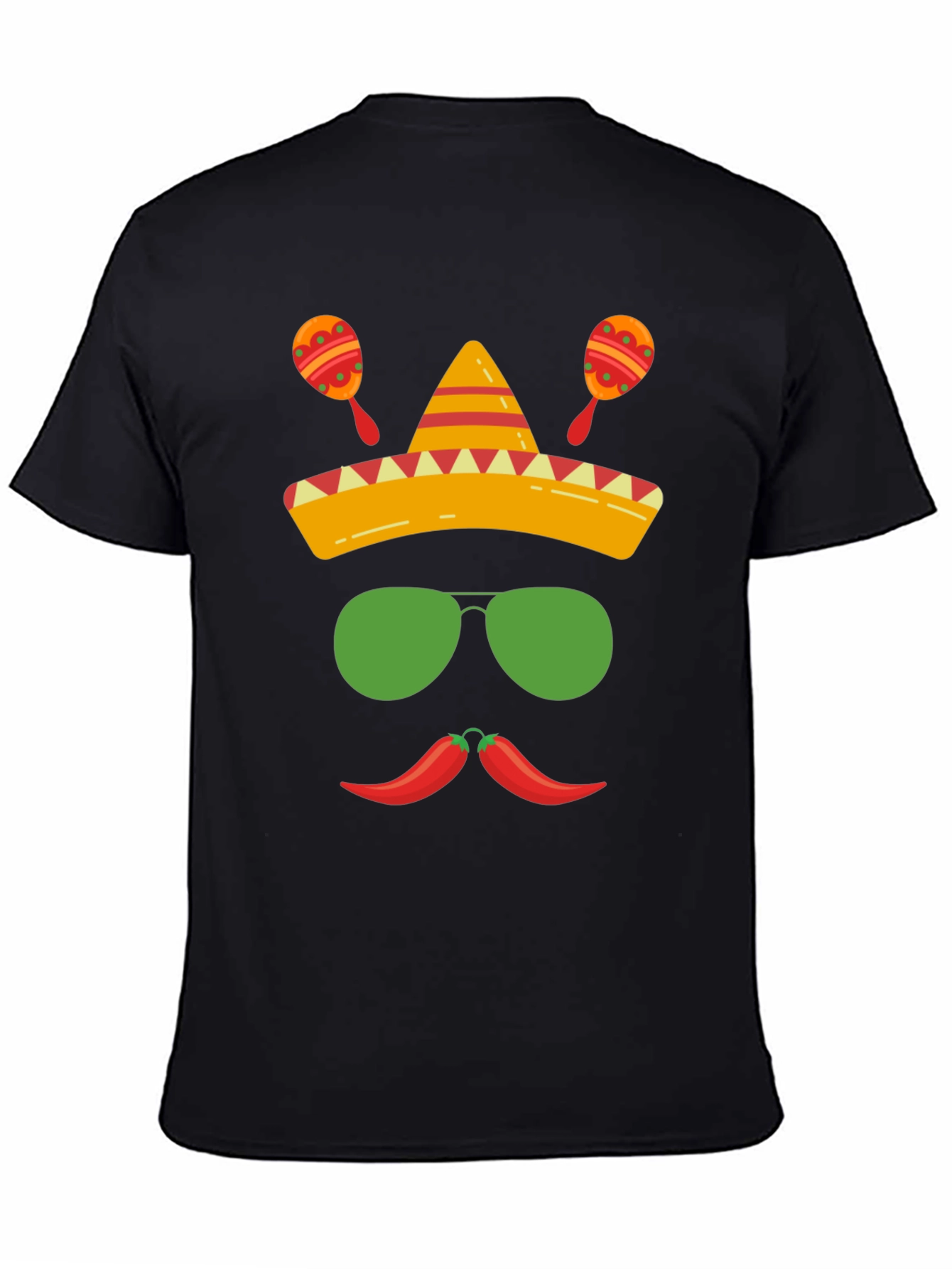 Cinco de Mayo Graphic Tee - Sombrero & Peppers