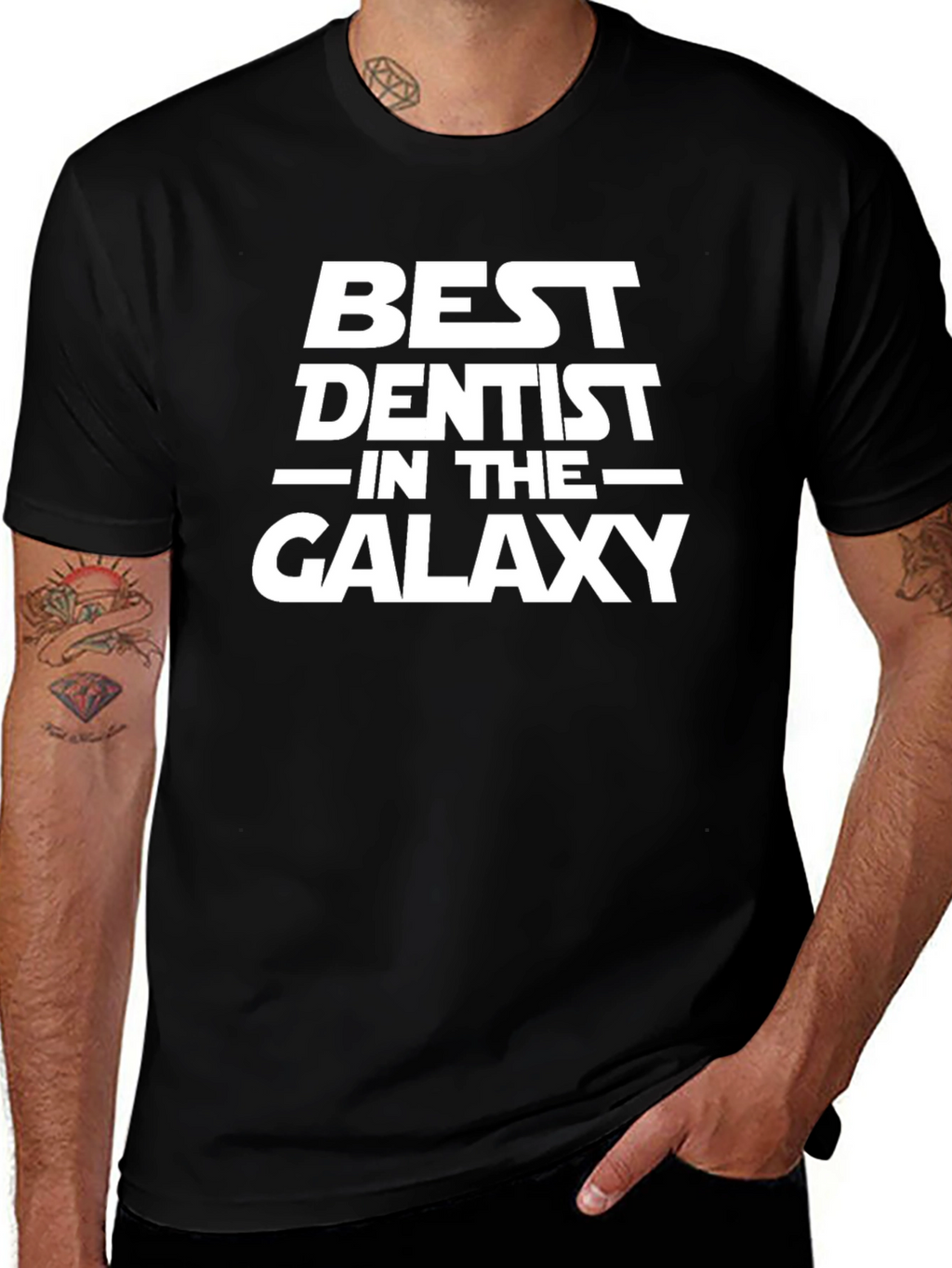 Best Dentist in the Galaxy Black T-Shirt
