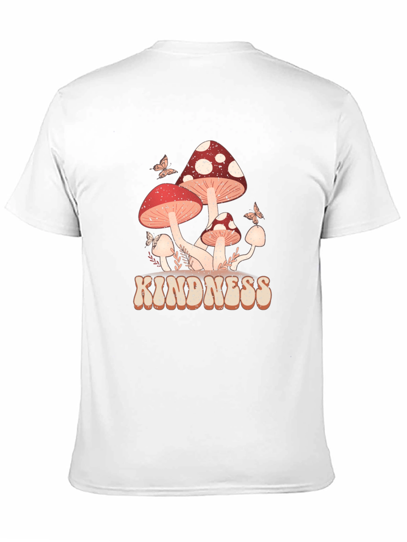 Kindness Mushroom Graphic T-Shirt - Black