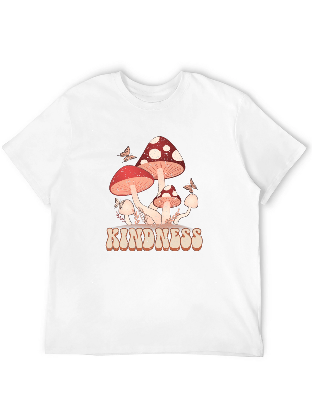 Kindness Mushroom Graphic T-Shirt - Black