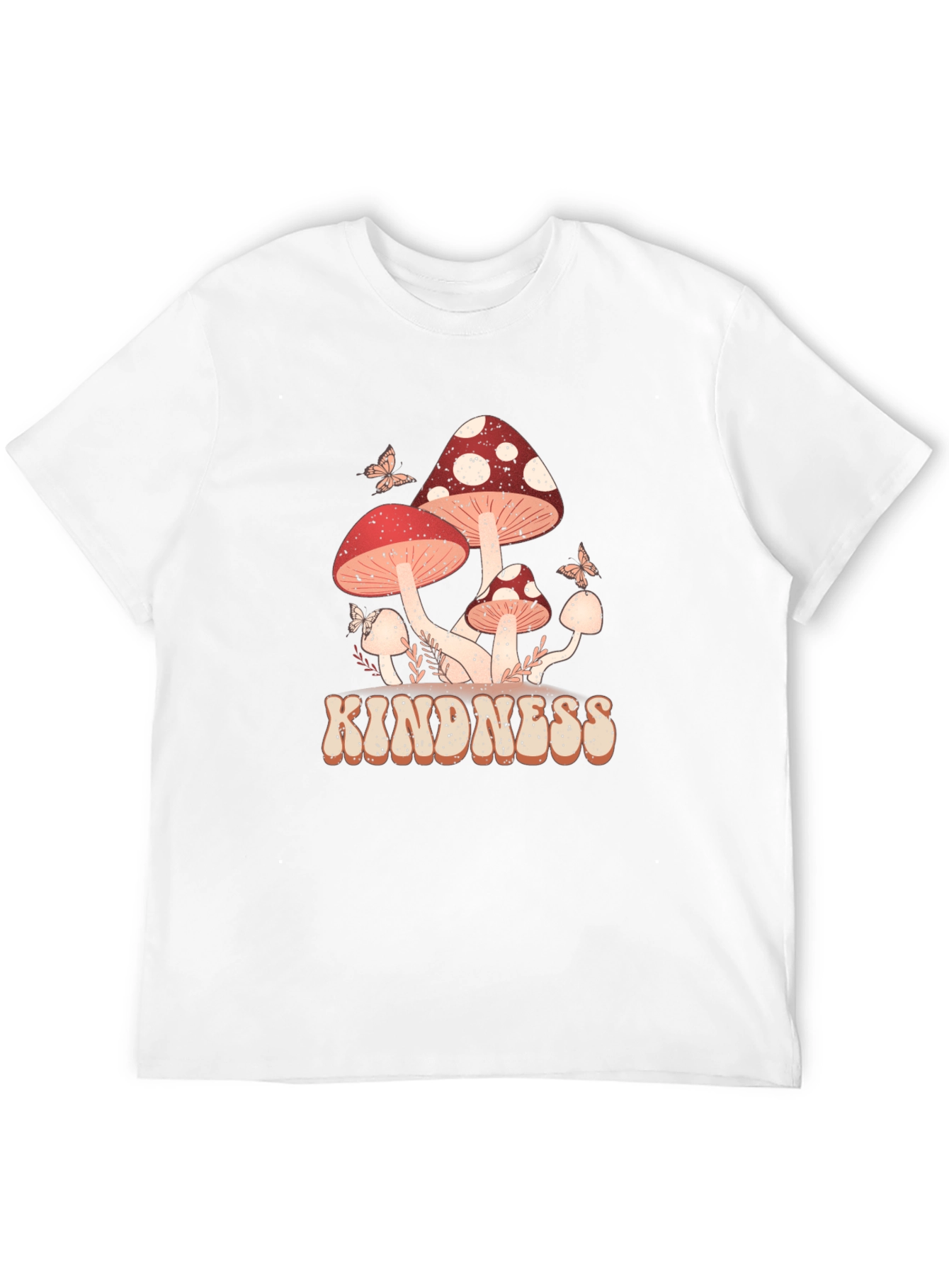 Kindness Mushroom Graphic T-Shirt - Black