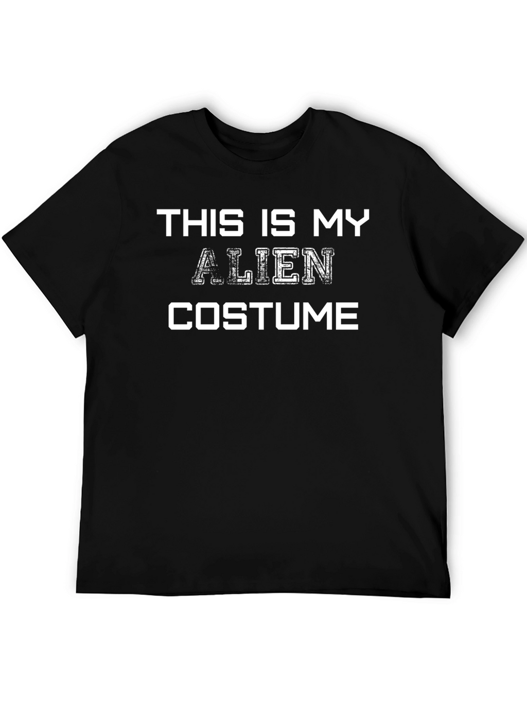 This Is My Alien Costume Black T-Shirt