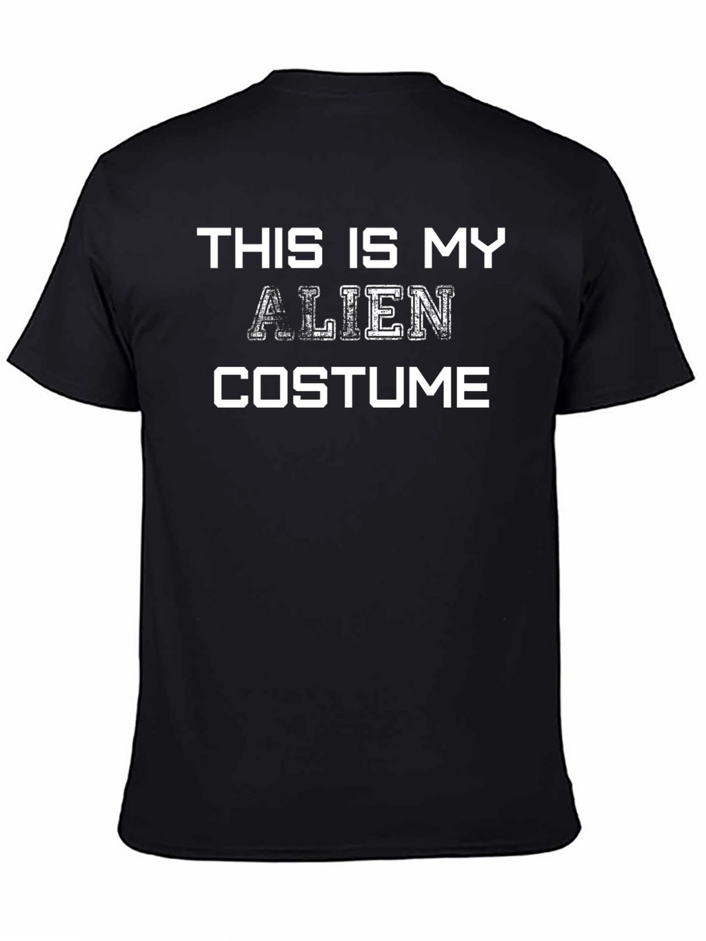 This Is My Alien Costume Black T-Shirt