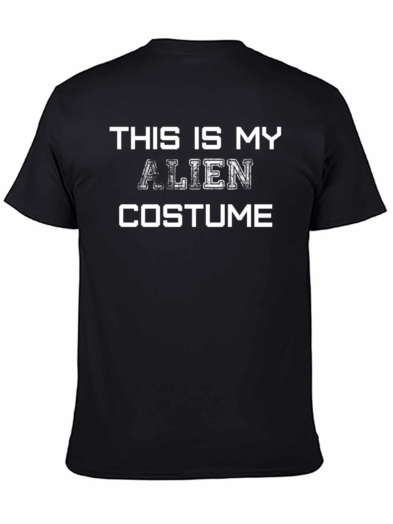 This Is My Alien Costume Black T-Shirt