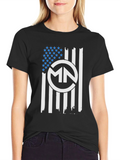 MN American Flag Graphic Tee - Patriotic Style