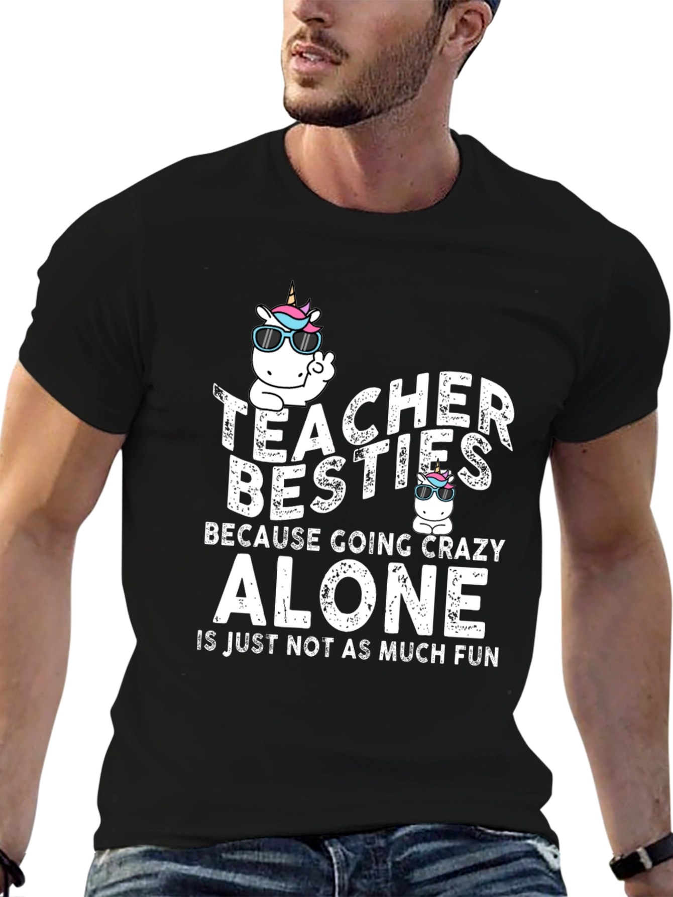 Teacher Besties Unicorn T-Shirt