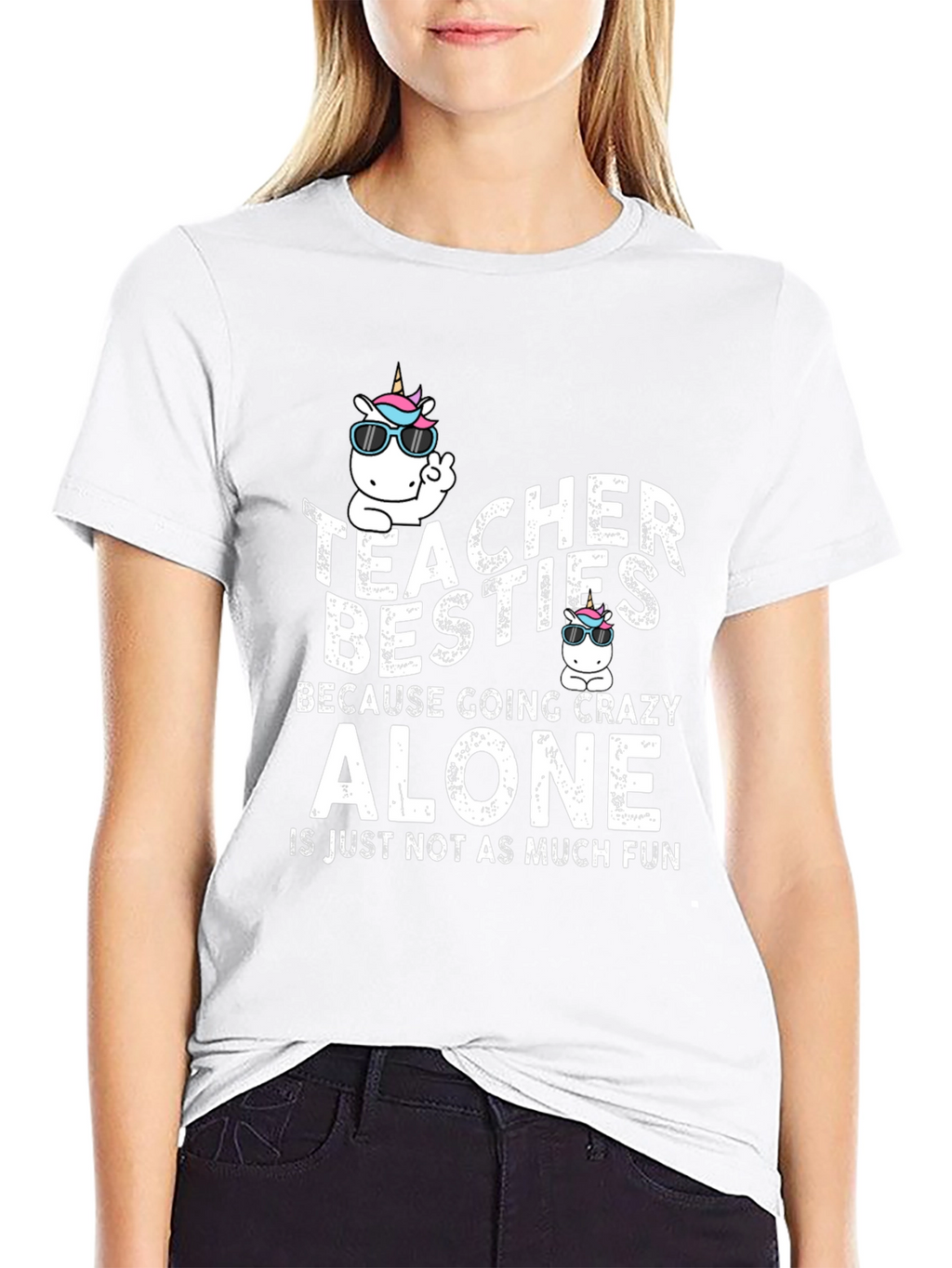 Teacher Besties Unicorn T-Shirt