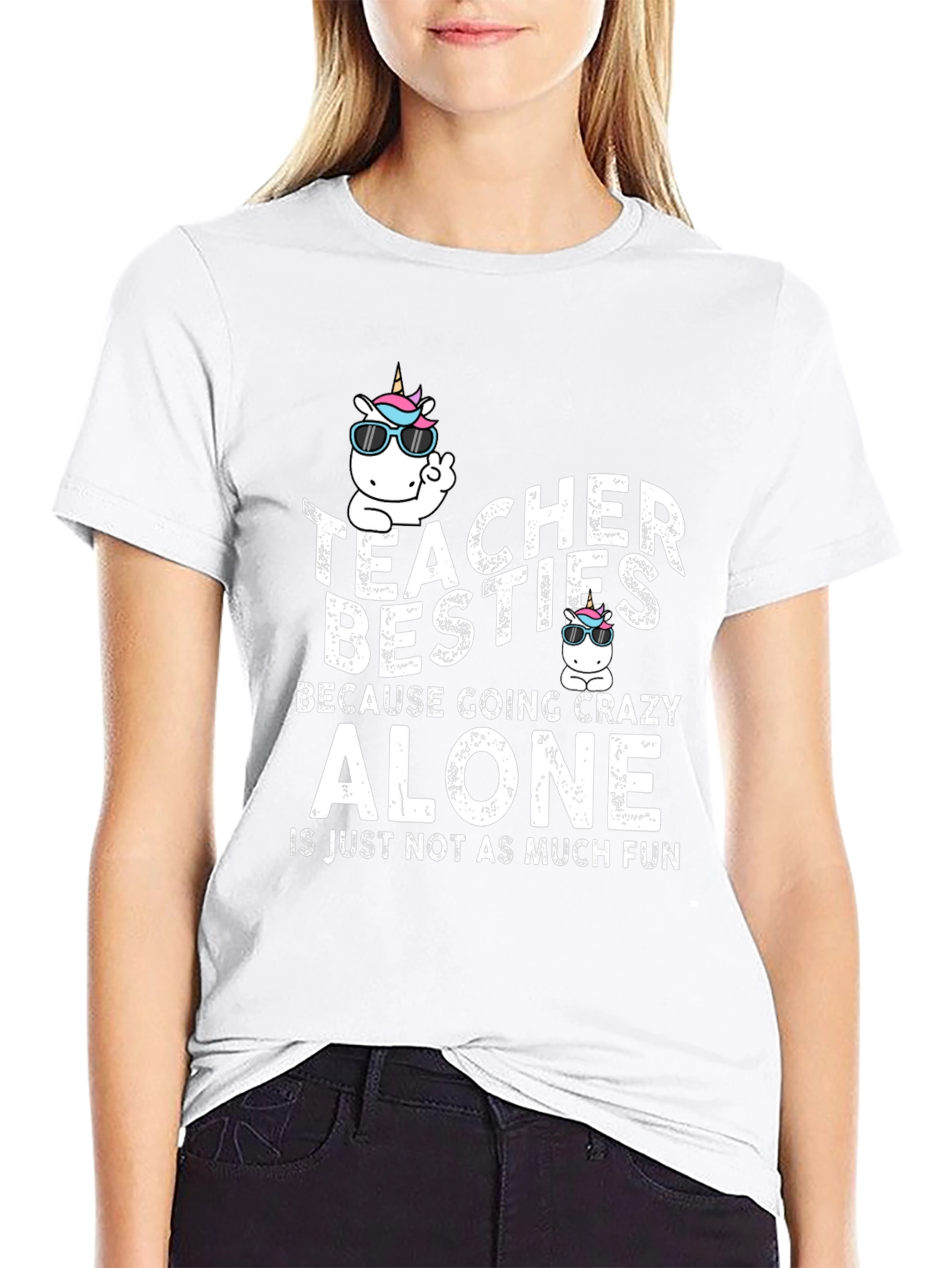 Teacher Besties Unicorn T-Shirt